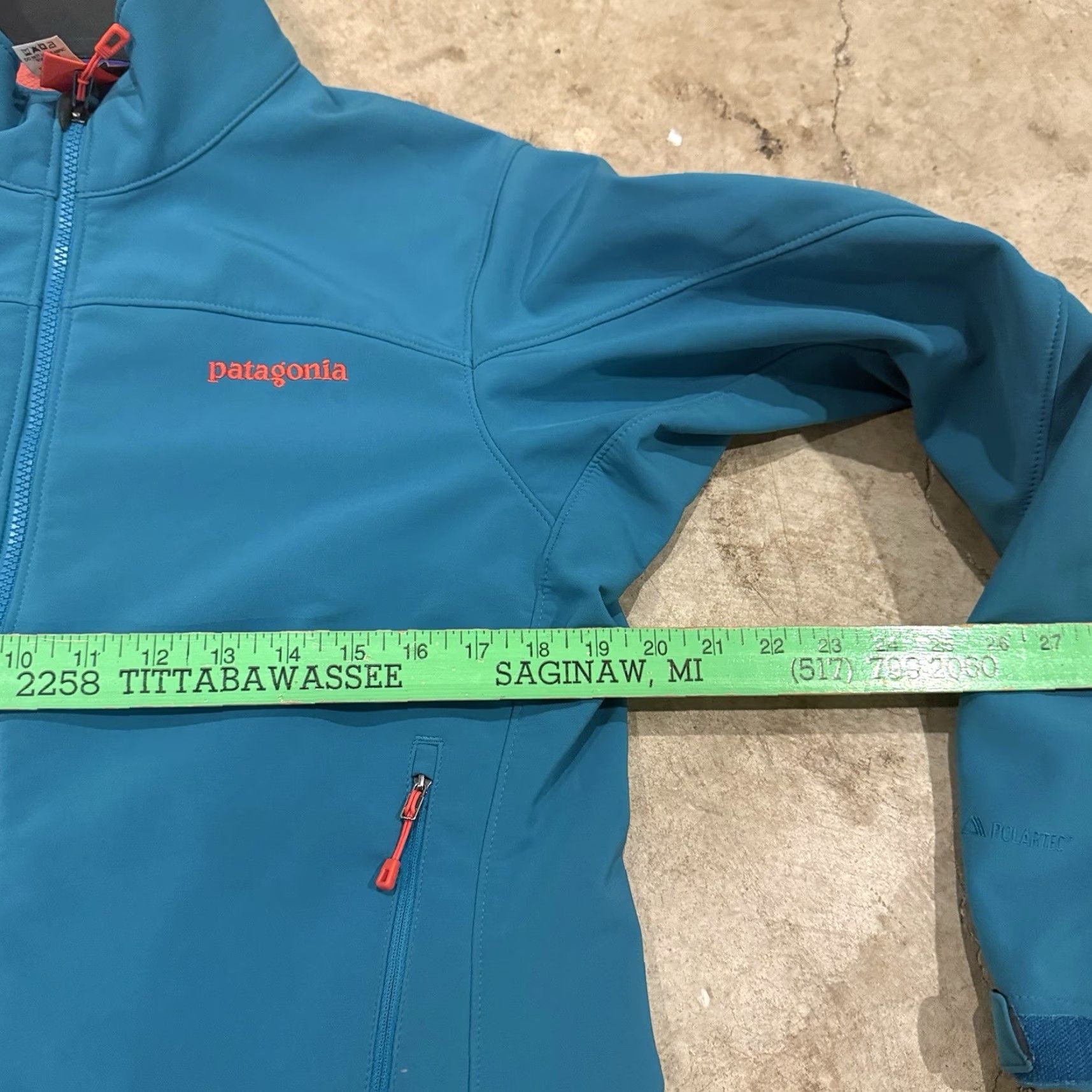 Patagonia Patagonia Adze Hybrid Jacket Polartec Soft Shell Full Zip Blue Large Womens Size L / US 10 / IT 46 - 7 Thumbnail