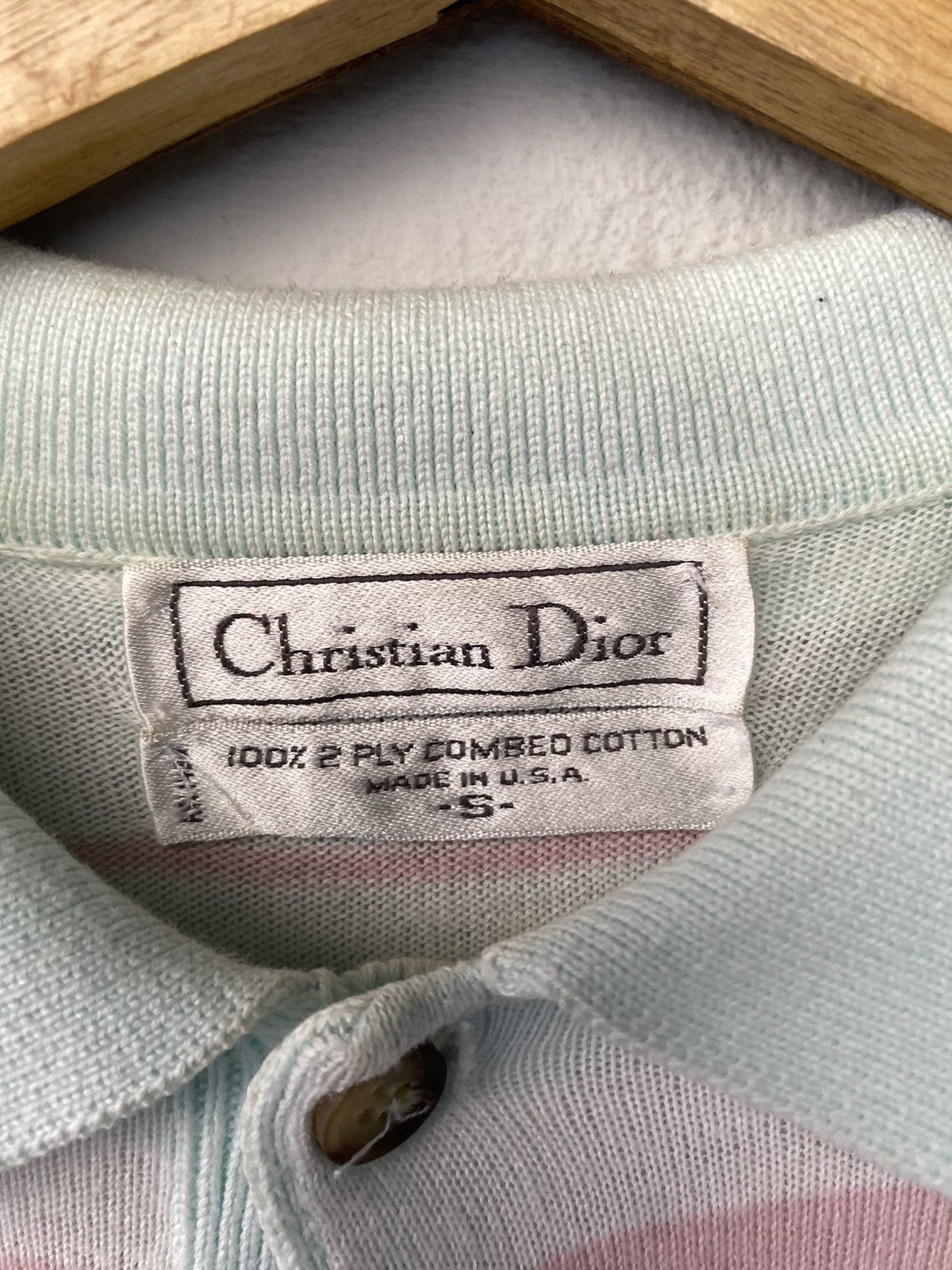 Dior Vintage Dior Polo Shirt Size S / US 4 / IT 40 - 3 Thumbnail