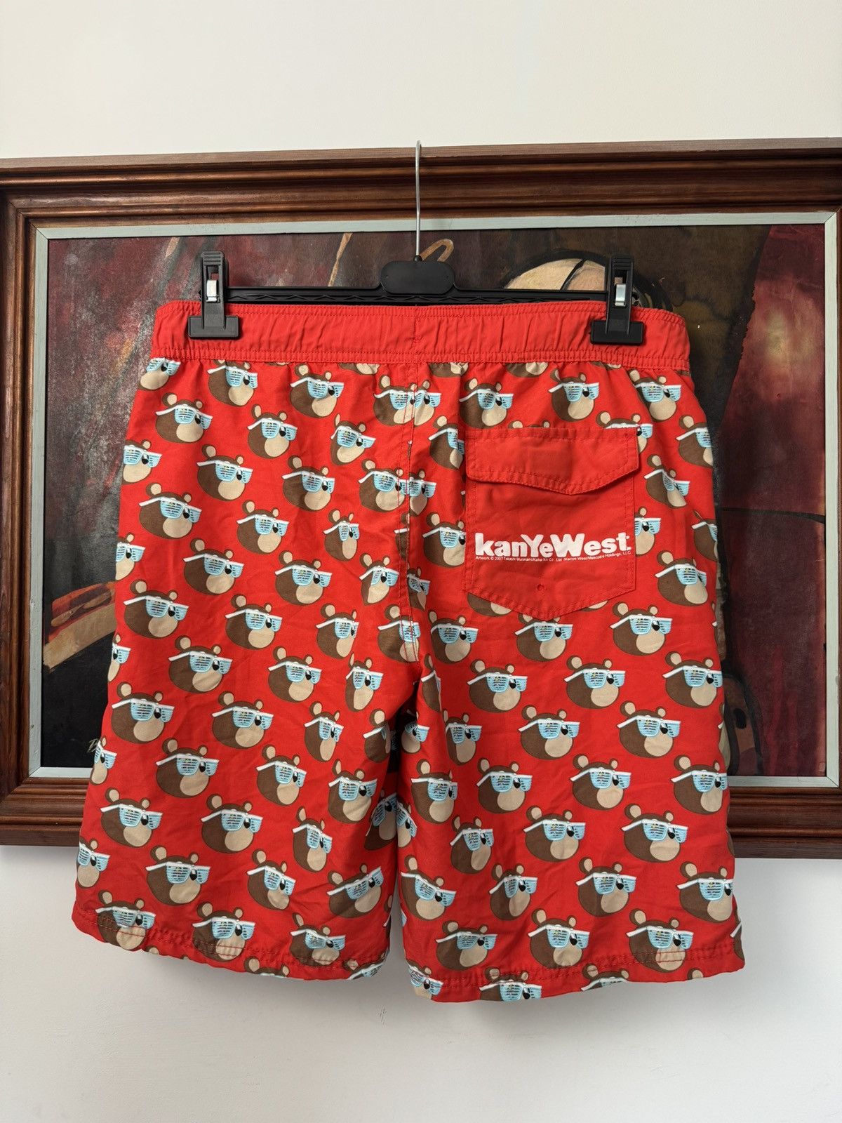 Kanye West Kanye West x Takashi Murakami Graduation Monogram Rap Shorts Size US 30 / EU 46 - 2 Thumbnail