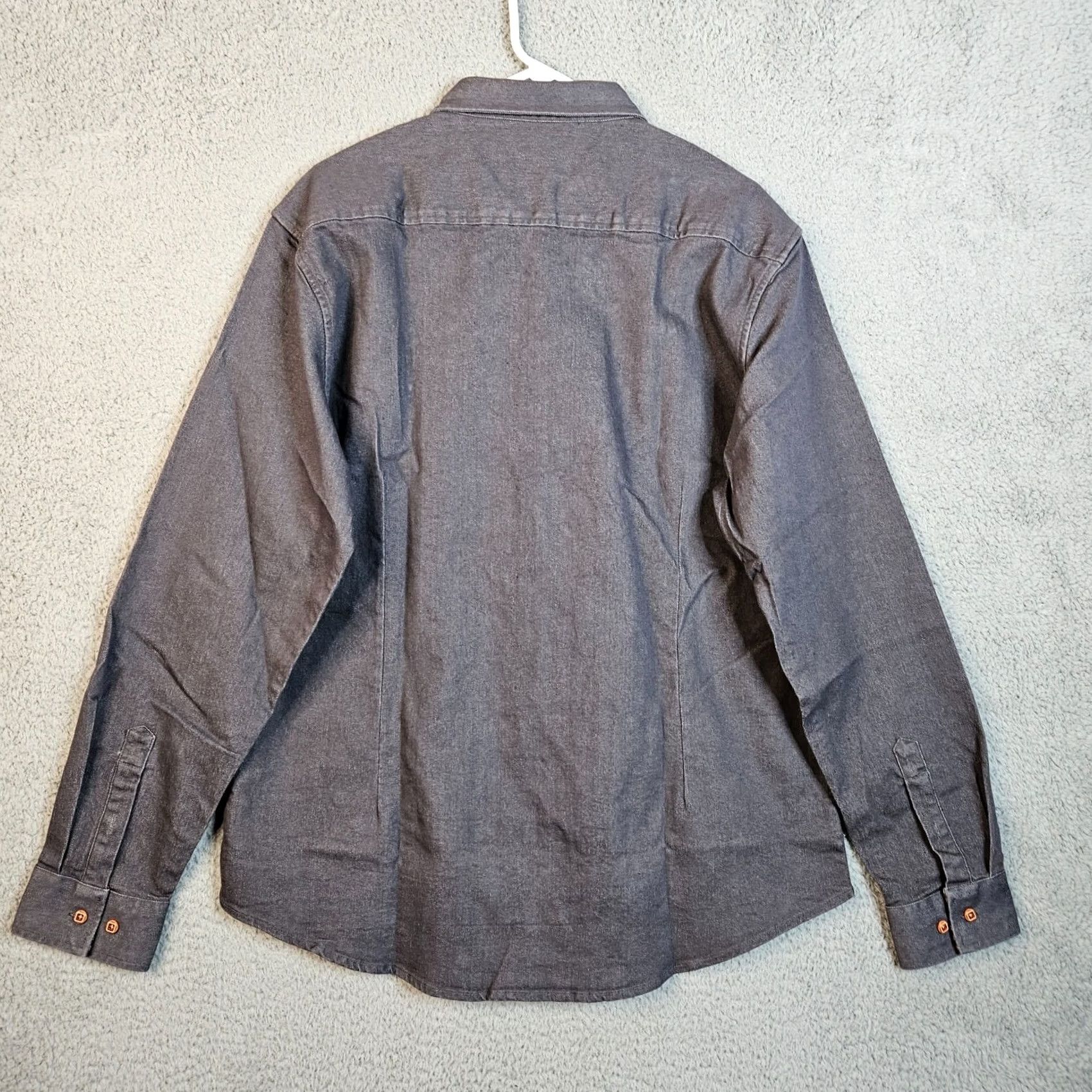 Vintage COOFANDY Men’s dark gray button down Long-Sleeve Shirt Size XL Size US XL / EU 56 / 4 - 2 Thumbnail