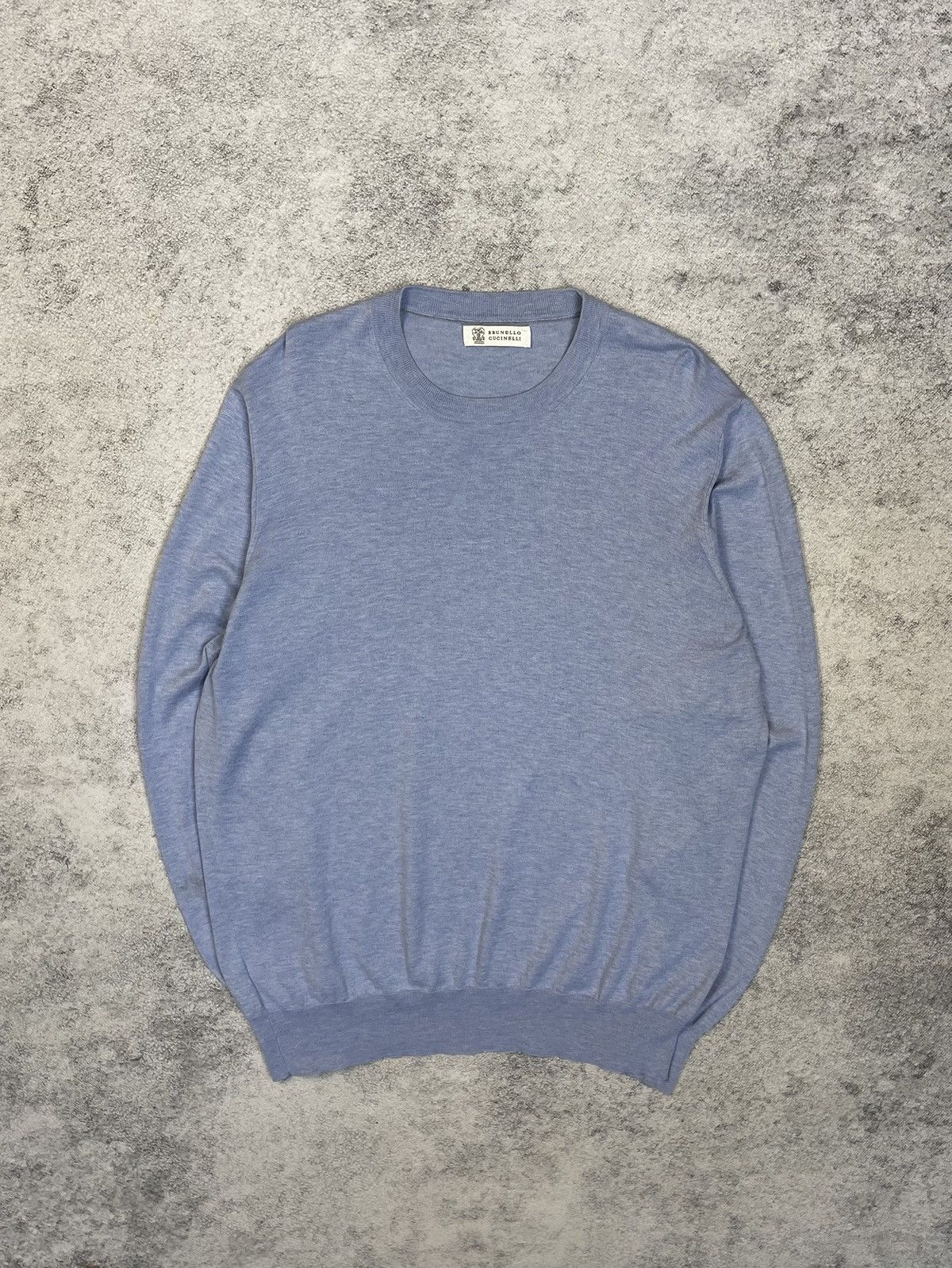 Brunello Cucinelli Brunello Cucinelli blue sweatshirt Size US L / EU 52-54 / 3 - 1 Thumbnail