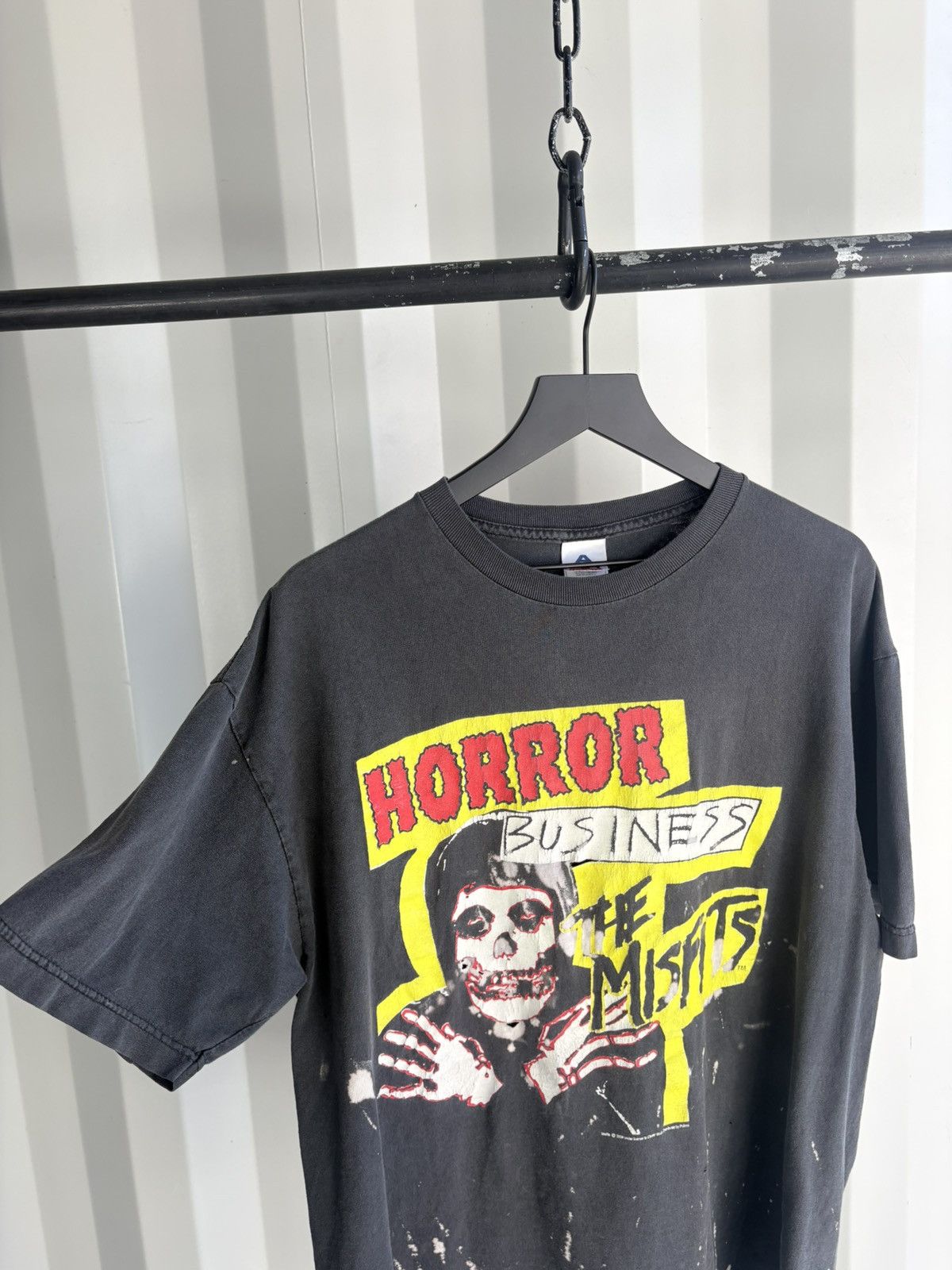 Band Tees Vintage Misfits Horror Biz ShirtDistressed Faded GRUNGE Size US XL / EU 56 / 4 - 5 Thumbnail