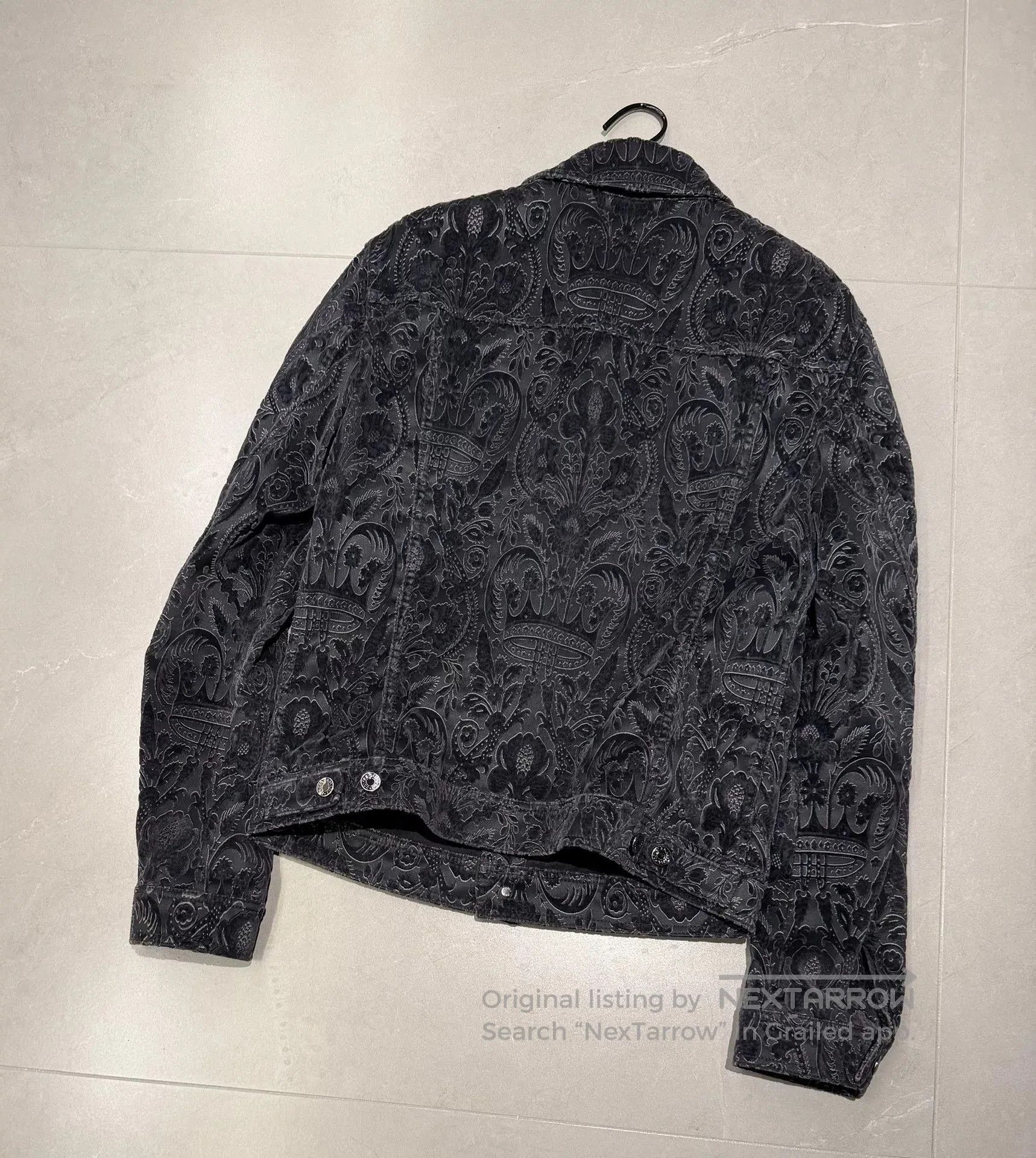 Dolce & Gabbana Dolce & Gabbana Men's Velvet Embossed Jacket. Size US M / EU 48-50 / 2 - 5 Thumbnail