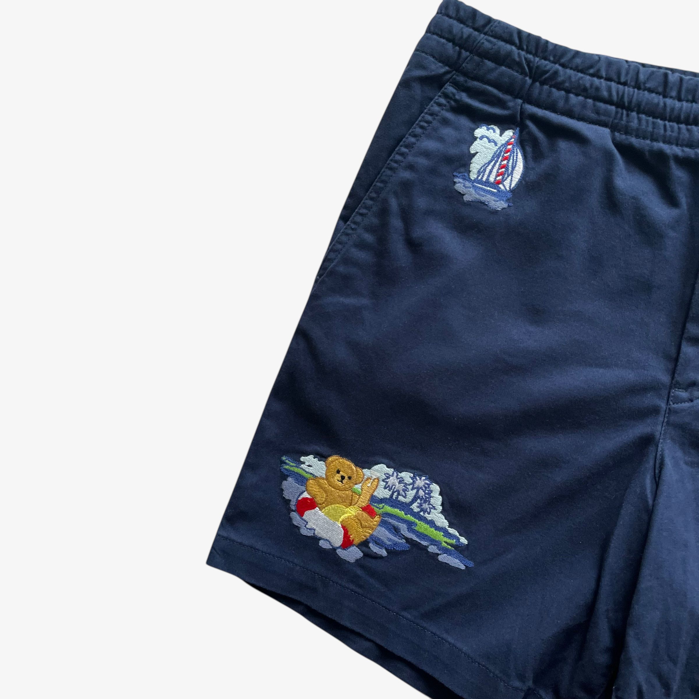 Ralph Lauren Polo Ralph Lauren Bear Navy Chino Shorts BNWT Size US 29 - 6 Thumbnail