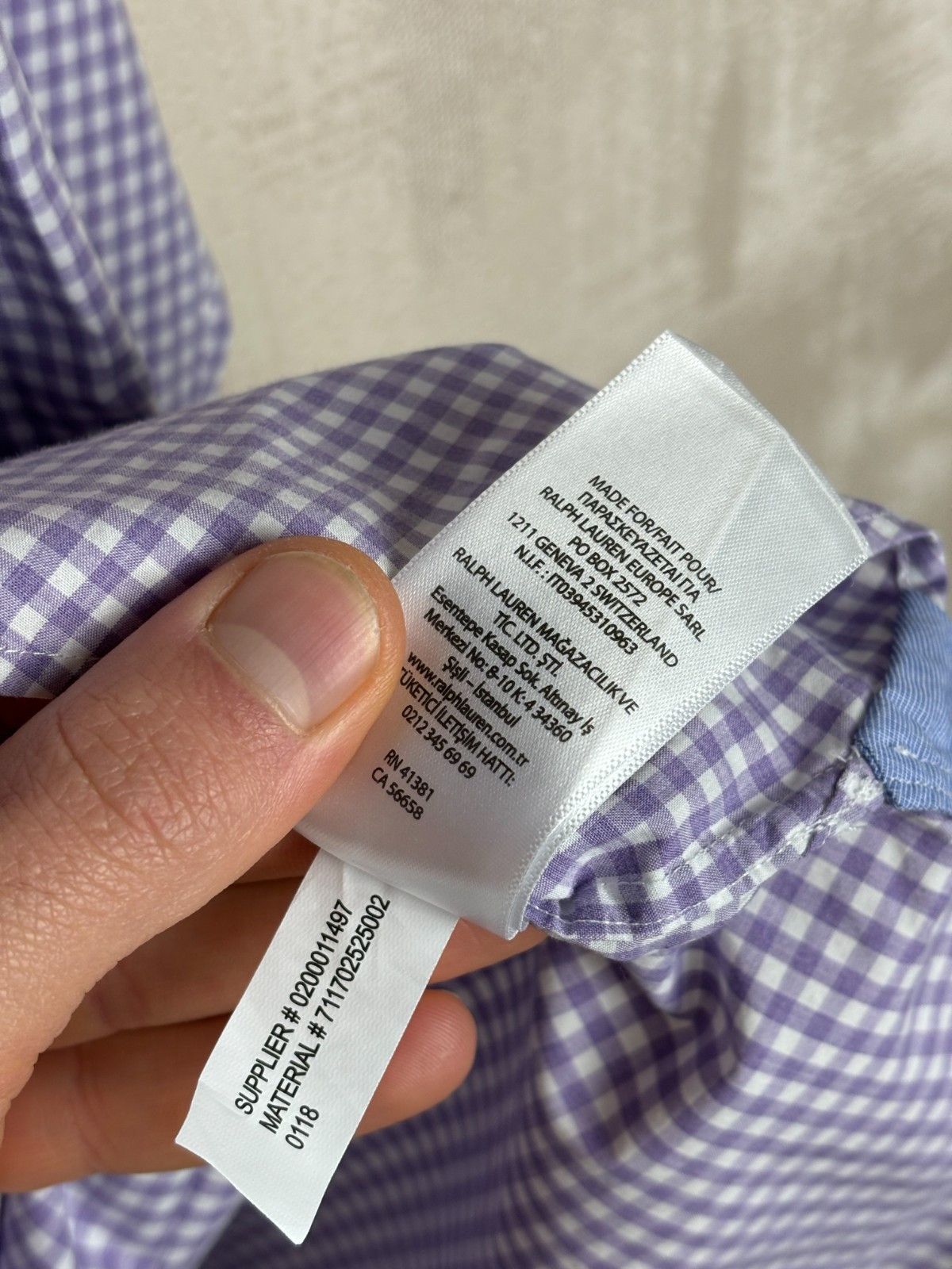 Ralph Lauren Ralph Lauren Check Long Sleeve Shirt Size Large Tall (LT) Size US L / EU 52-54 / 3 - 13 Thumbnail