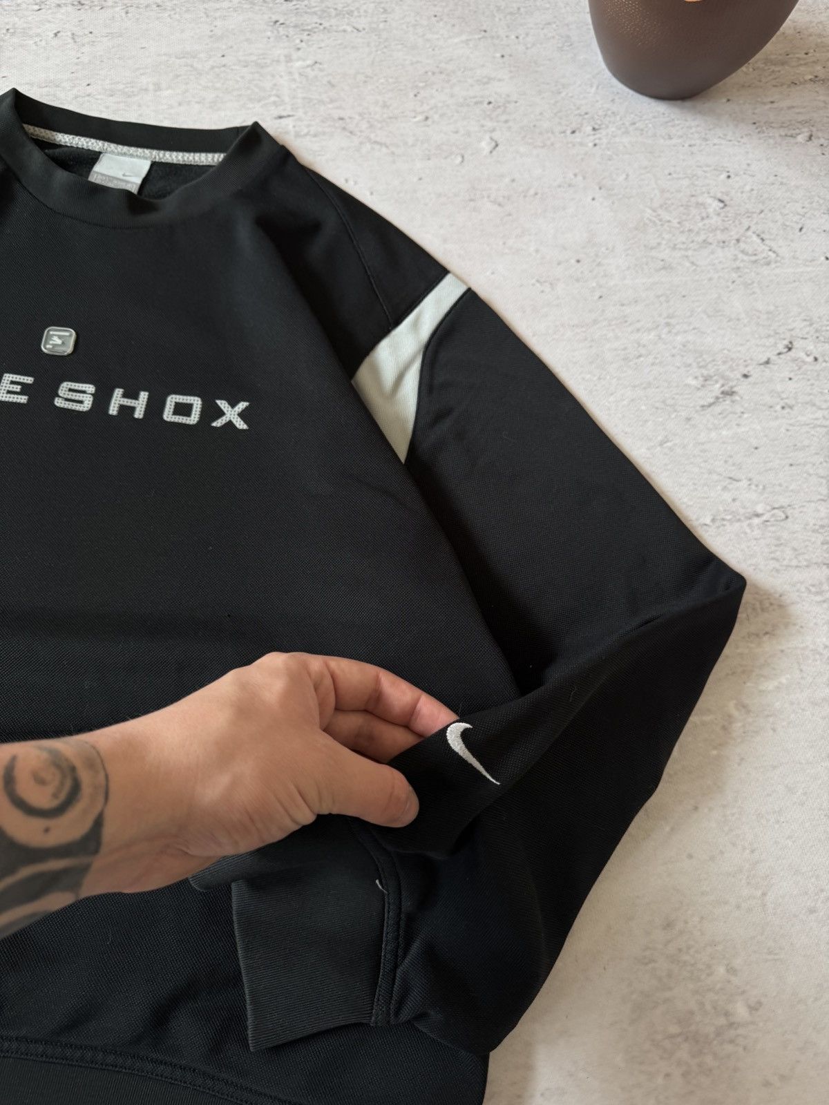 Nike × Vintage NIKE SHOX VINTAGE 00s OVERSIZE BAGGY SWEATSHIRT CENTER LOGO Size US L / EU 52-54 / 3 - 4 Thumbnail