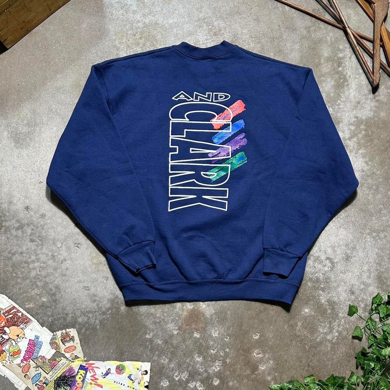 Fruit Of The Loom Vintage 90s Fruit Of The Loom Heavy Lewis and Clark Crewneck Size US XL / EU 56 / 4 - 2 Thumbnail