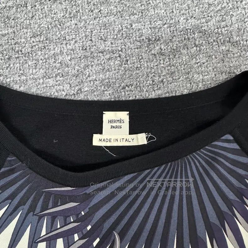 Hermes Hermes Firebird mulberry silk knit and patchwork top Size XS / US 0-2 / IT 36-38 - 5 Thumbnail