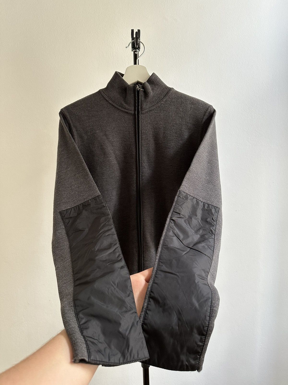 Miu Miu × Prada Prada Vintage Sport Collection Nylon Wool Zip Sweatshirt Size US S / EU 44-46 / 1 - 6 Thumbnail