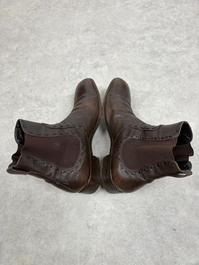 Yves Saint Laurent 2000s Yves Saint Laurent Brown Leather Boots Size US 8 / EU 41 - 6 Thumbnail