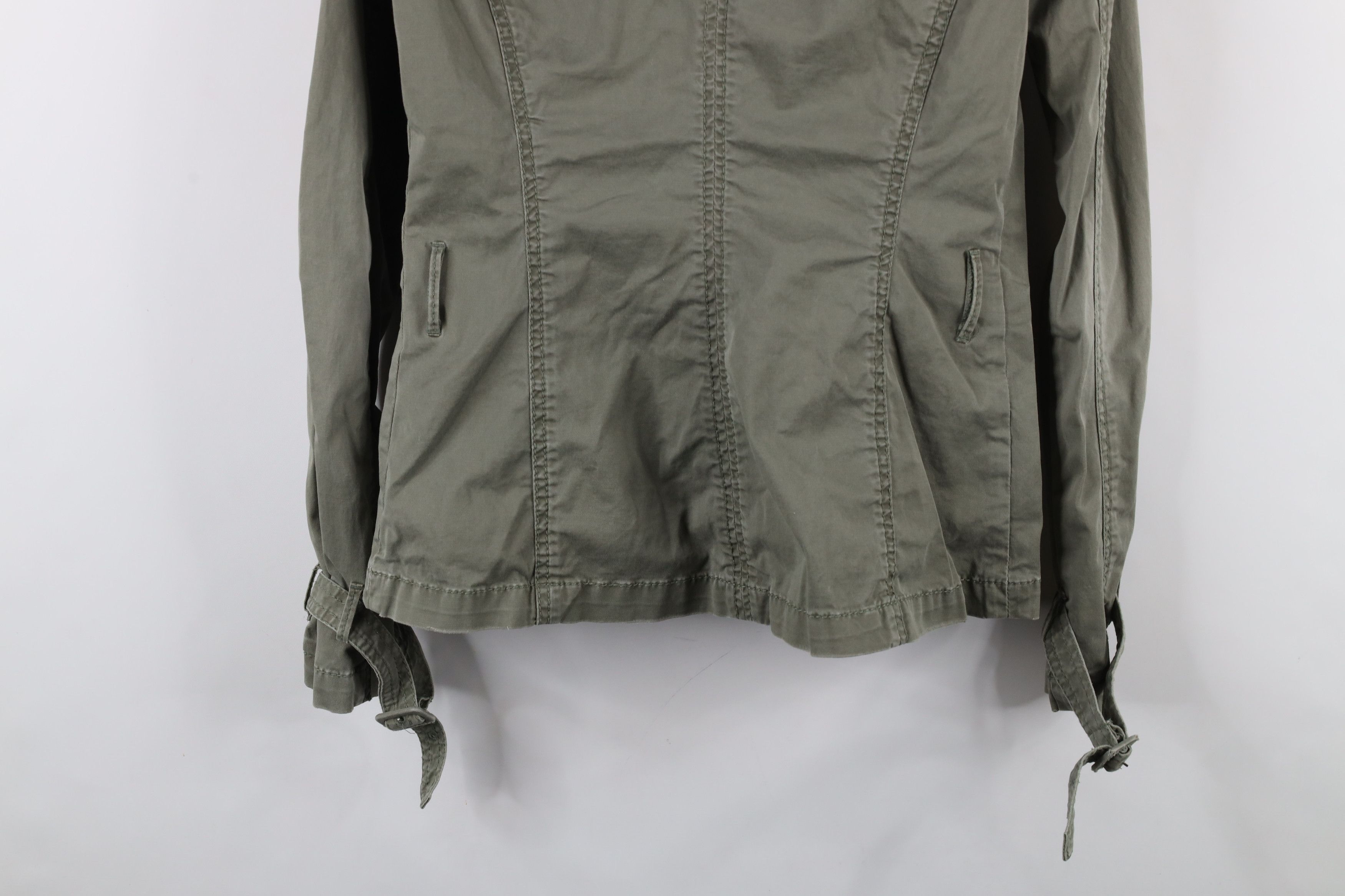 Abercrombie & Fitch × Vintage Vintage Y2K Abercrombie & Fitch Military Peacoat Trench Coat Size L / US 10 / IT 46 - 14 Thumbnail