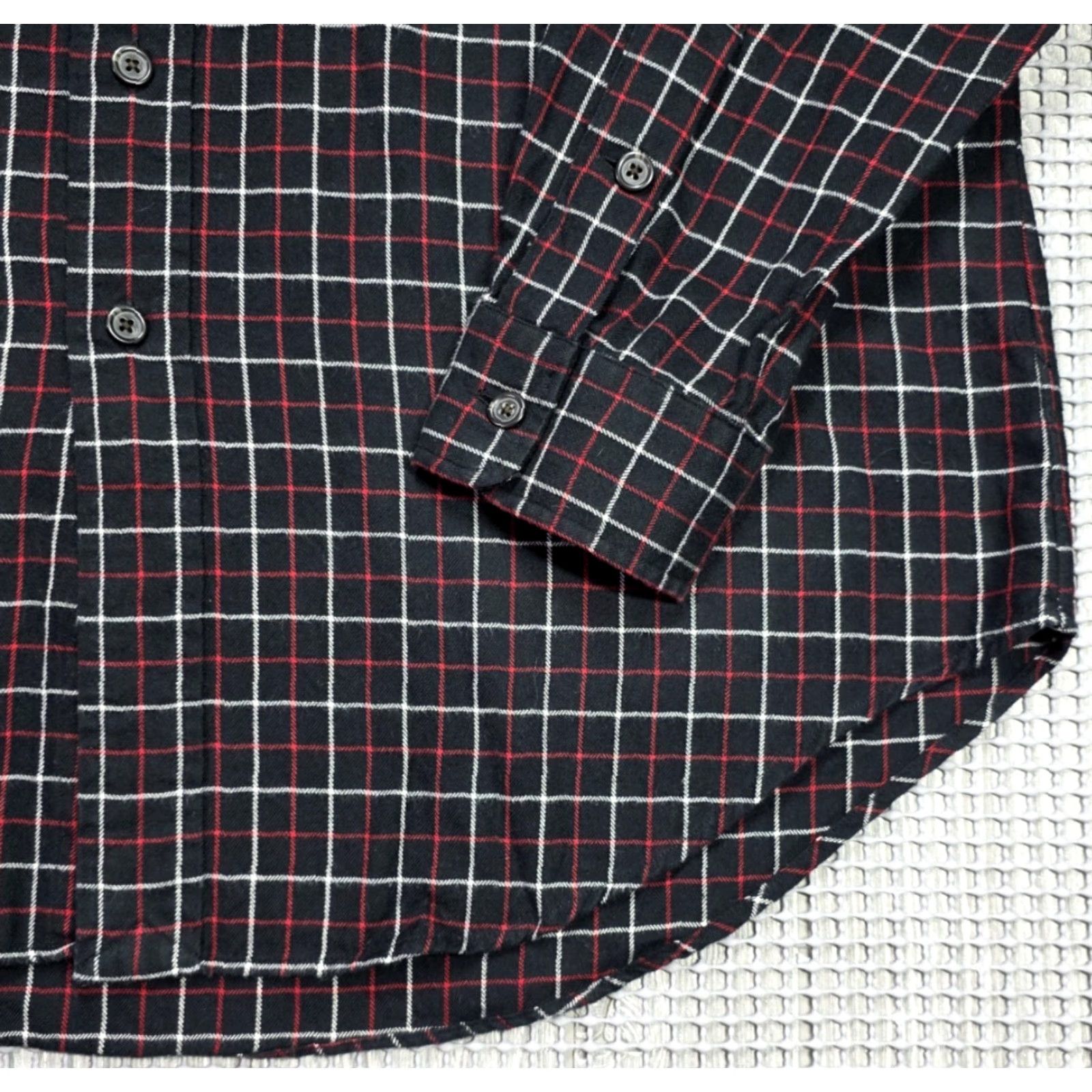 Polo Ralph Lauren Polo Ralph Lauren Shirt Men L Black Plaid Flannel Work Shirt Long Sleeve Button-Up Size US L / EU 52-54 / 3 - 4 Thumbnail
