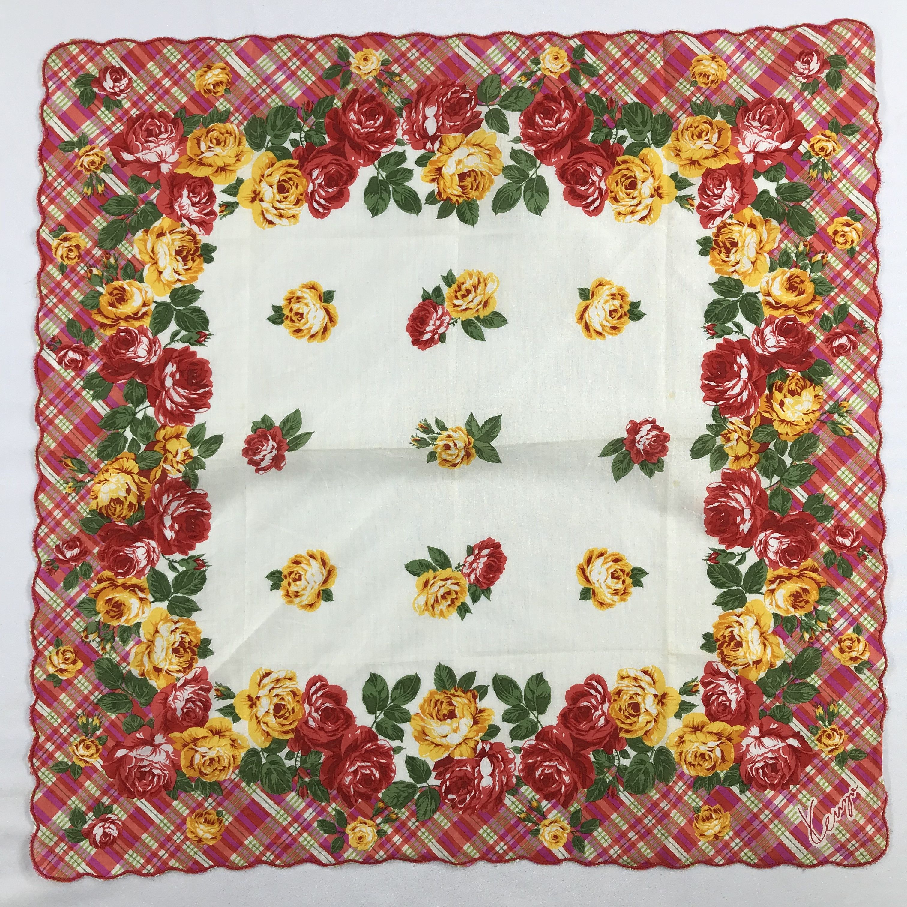 Kenzo × Vintage Kenzo Bandana / Handkerchief / Neckerchief - S2289 Size ONE SIZE - 1 Thumbnail