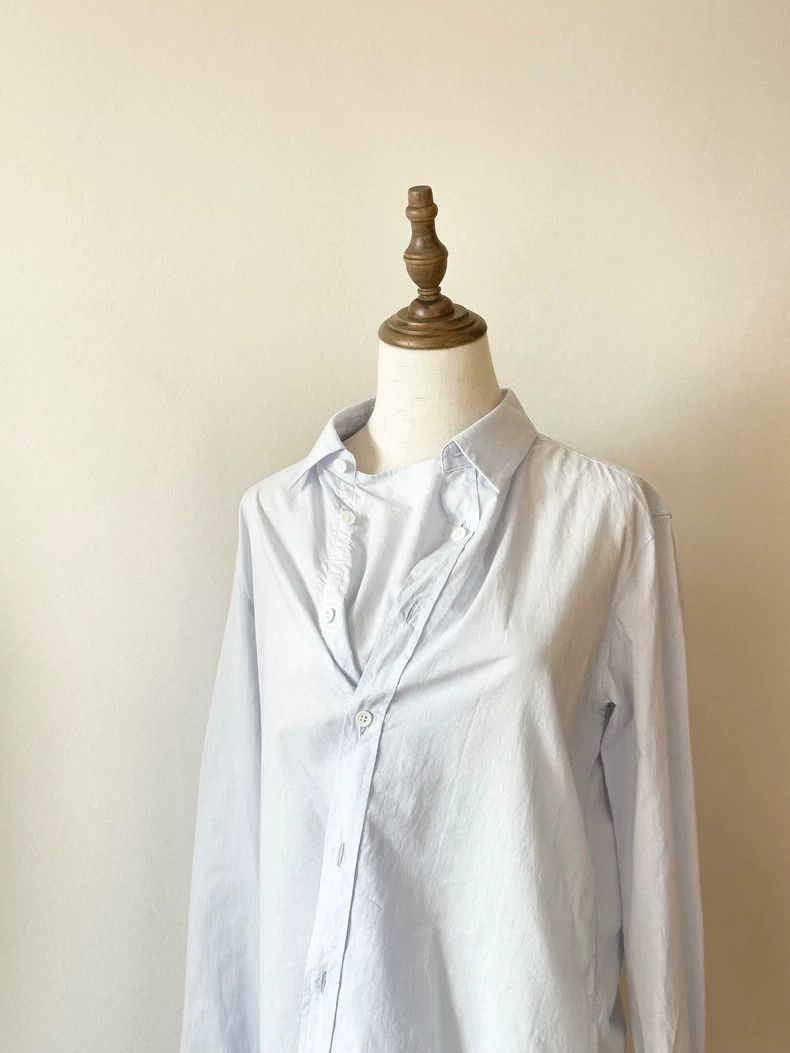 Y's Y's 18ss Distorted Long Sleeve Shirt Size US M / EU 48-50 / 2 - 1 Thumbnail