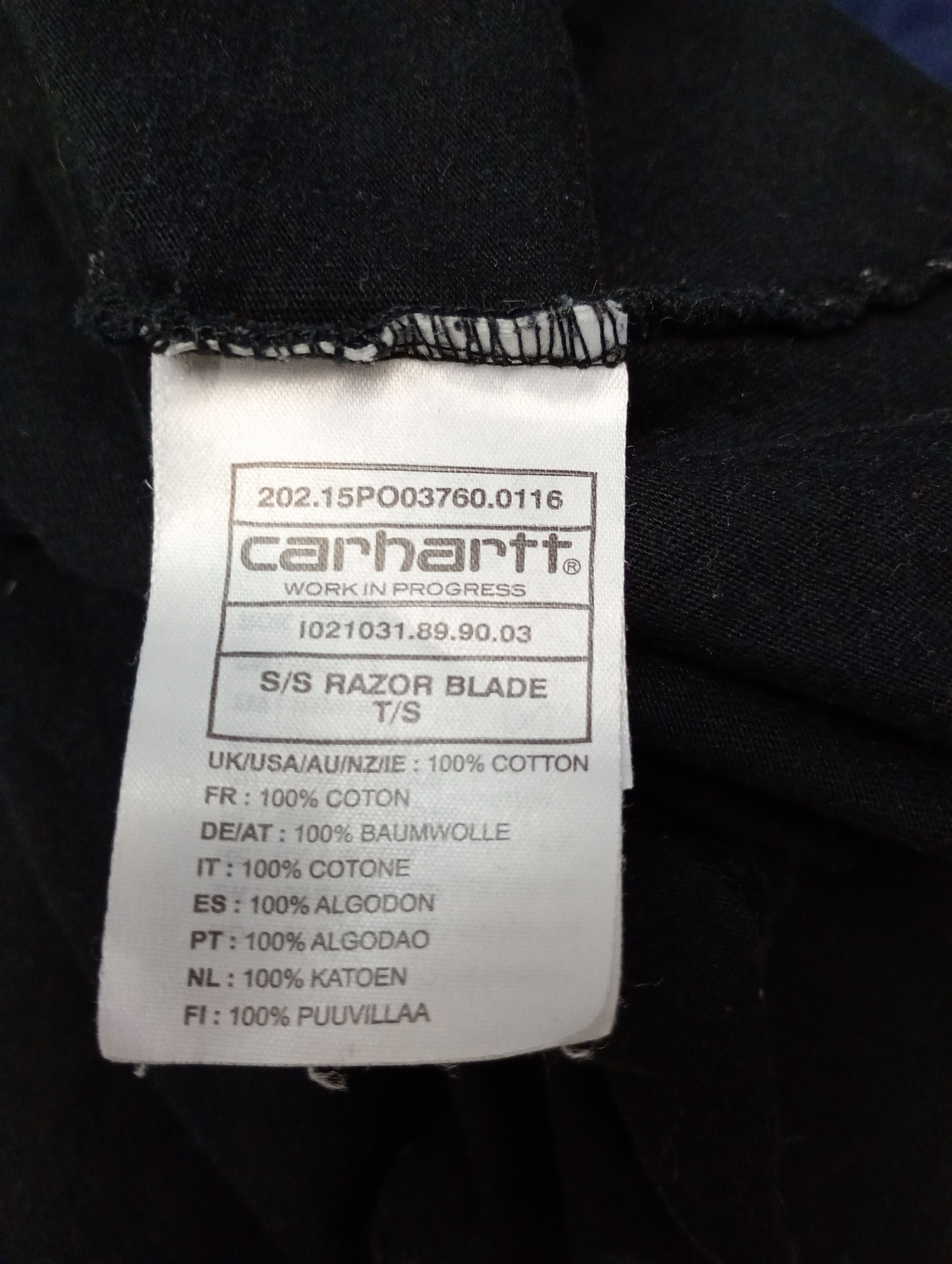 Carhartt Wip Carhartt s/s Razor Blade t/s Size US M / EU 48-50 / 2 - 12 Thumbnail