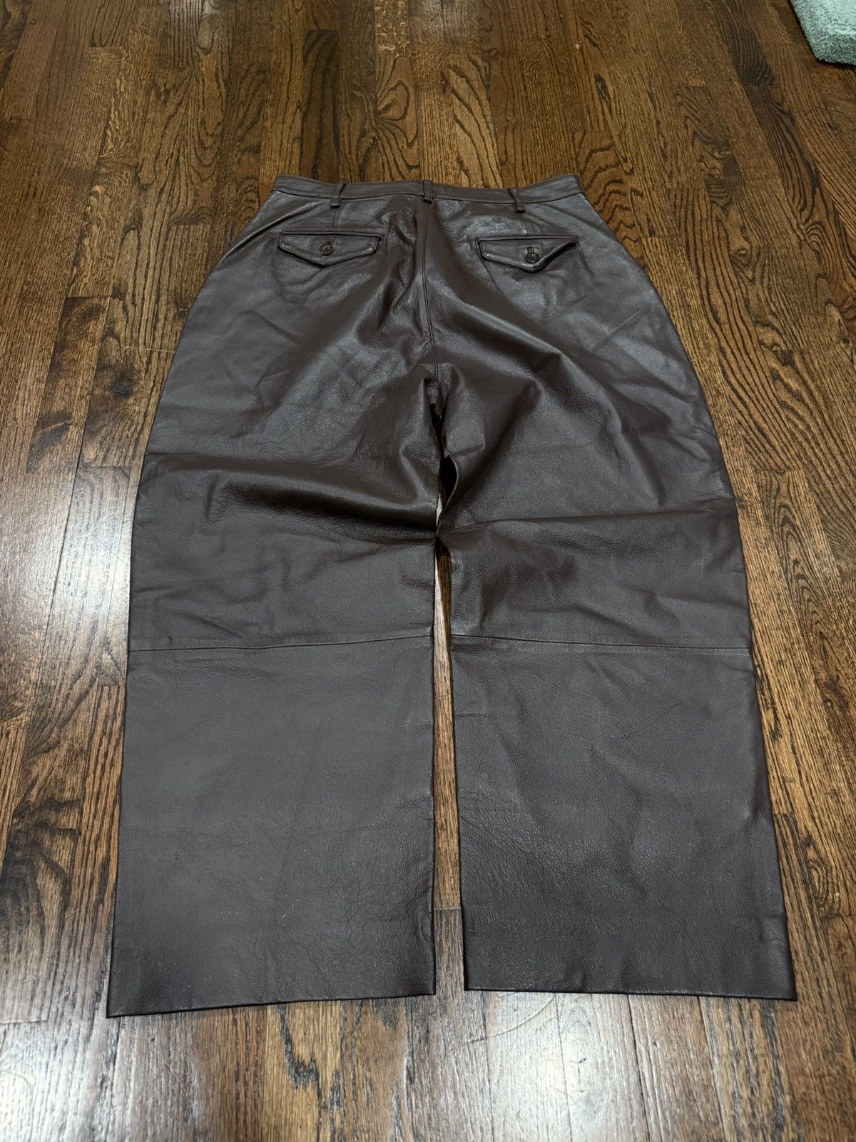 Other Rodelli Uomo 100% Genuine Leather loose fit pants Size US 34 / EU 50 - 4 Thumbnail