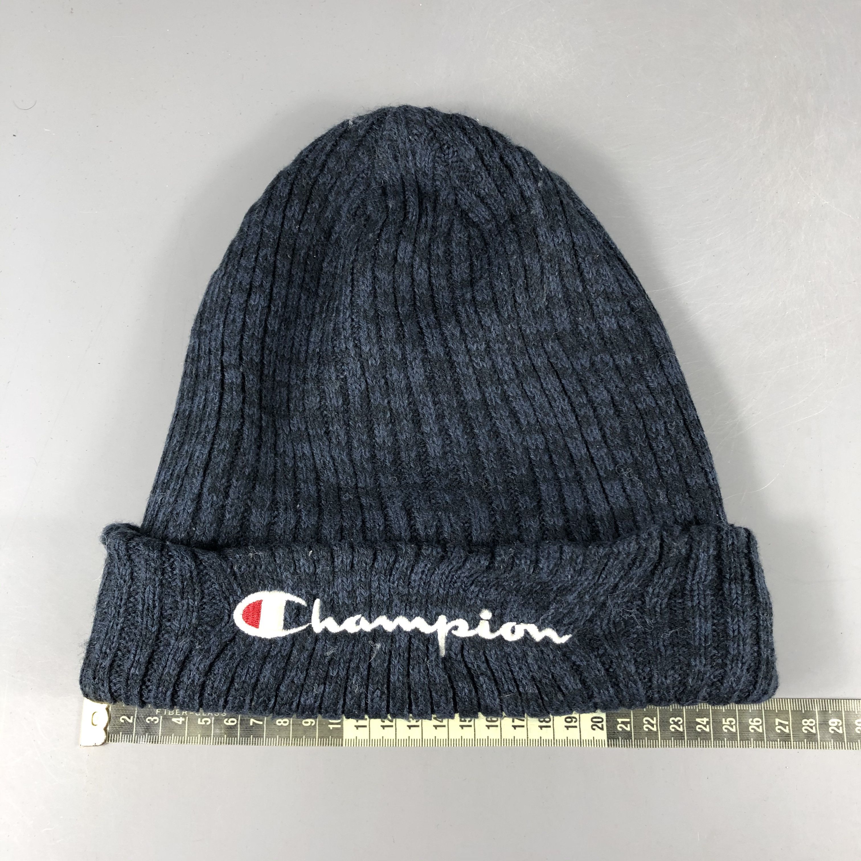Champion × Vintage Champion Spellout Beanie Snow Hat Snow Cap -D1281 Size ONE SIZE - 4 Thumbnail