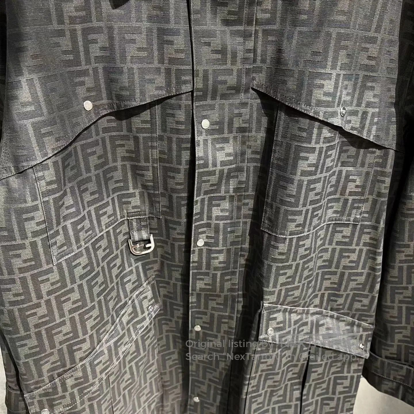 Fendi Fendi FF Logo Print Coat. Size US L / EU 52-54 / 3 - 4 Thumbnail