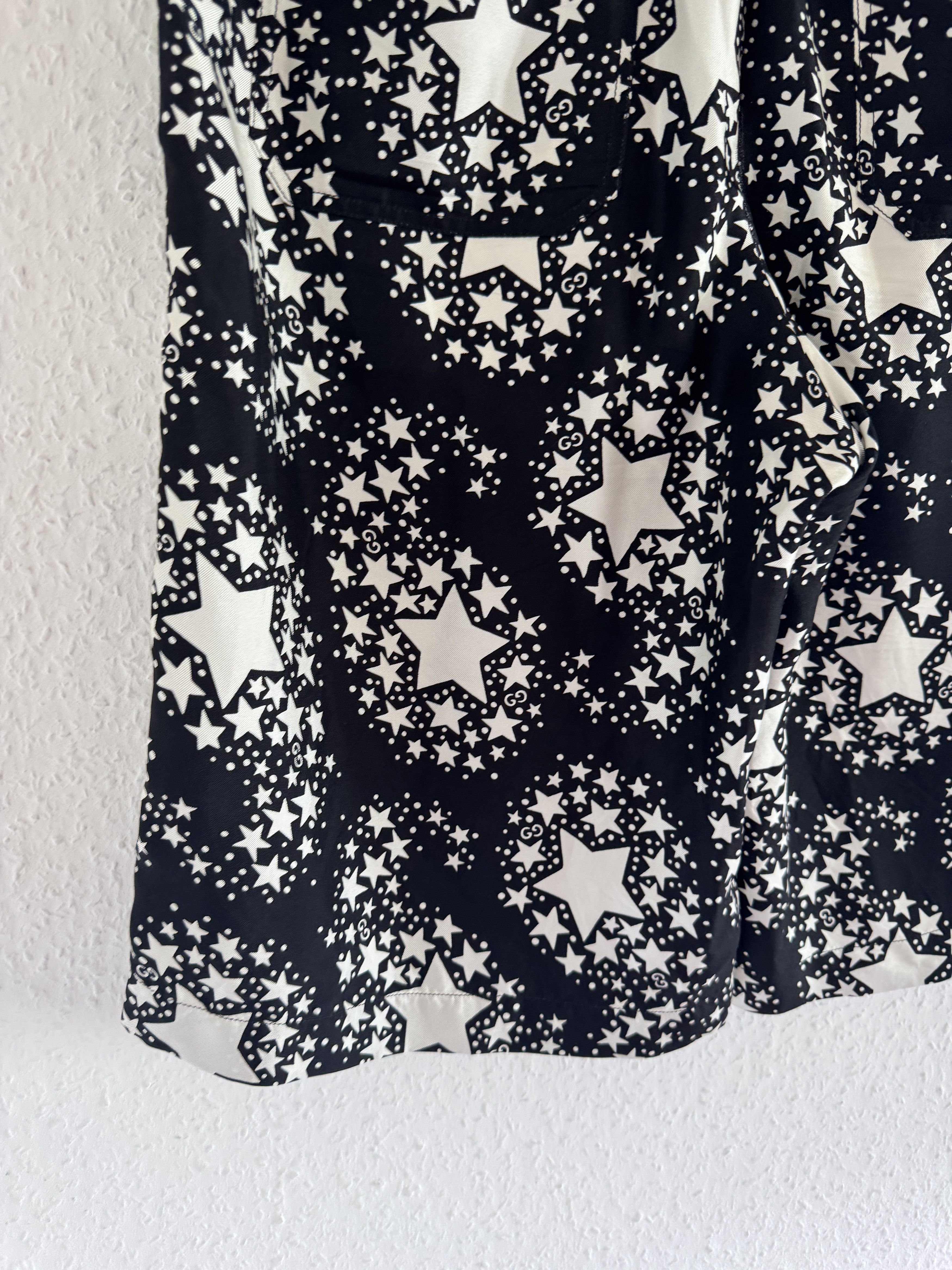 Gucci GG Star Monogram Silk Shorts Size US 28 / EU 44 - 16 Thumbnail