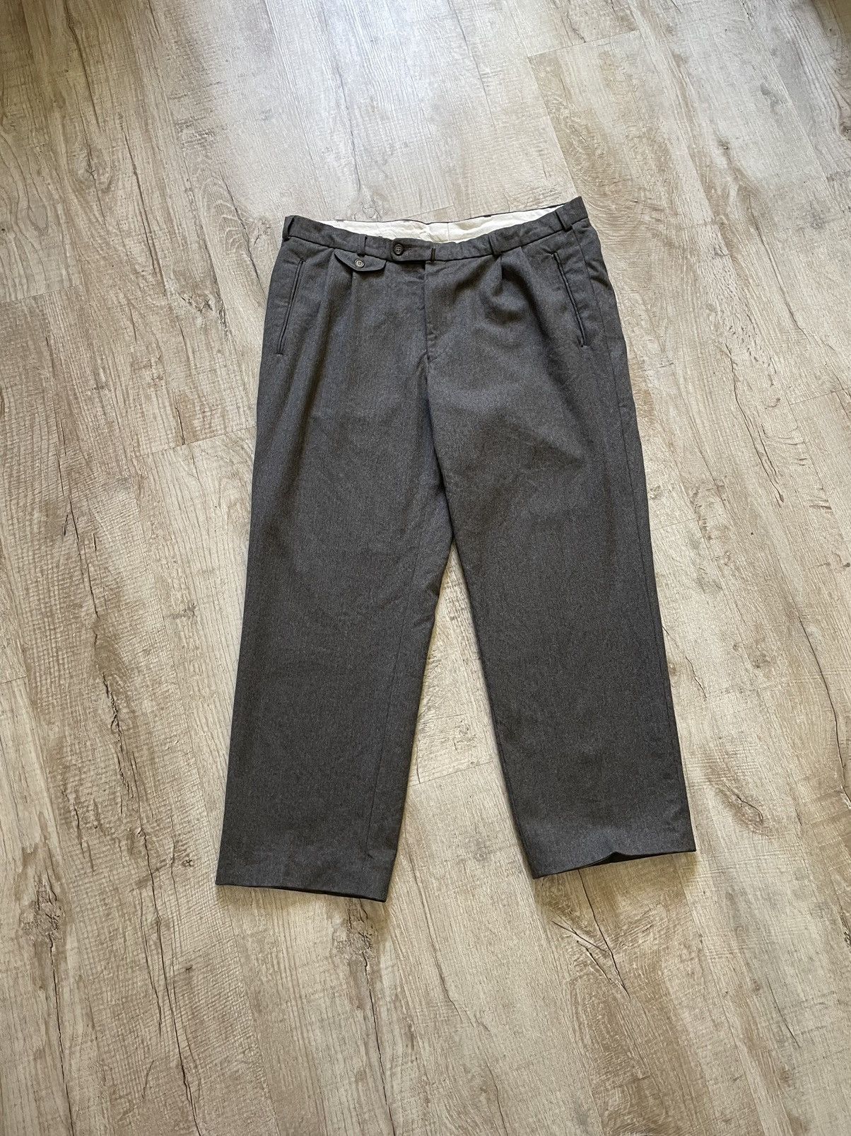 image of Vintage Issey Miyake Pants Trouser Wool Men in Grey (Size 34)