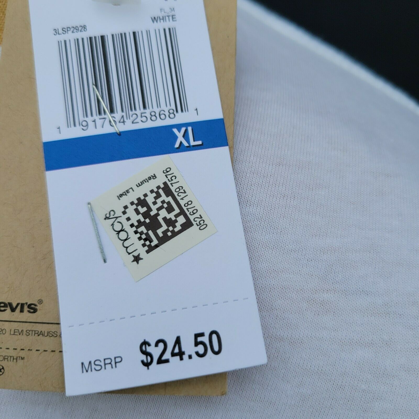 Levi's Men's Levi's Cotton Tshirt. XL Size US XL / EU 56 / 4 - 5 Thumbnail
