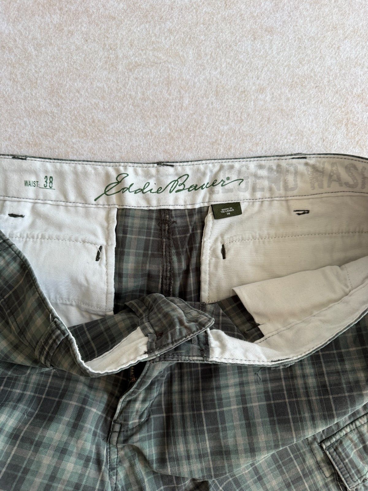 Eddie Bauer Eddie Bauer Men's Cargo Shorts Plaid Outdoor, hiking Size 3 Size US 38 / EU 54 - 4 Thumbnail