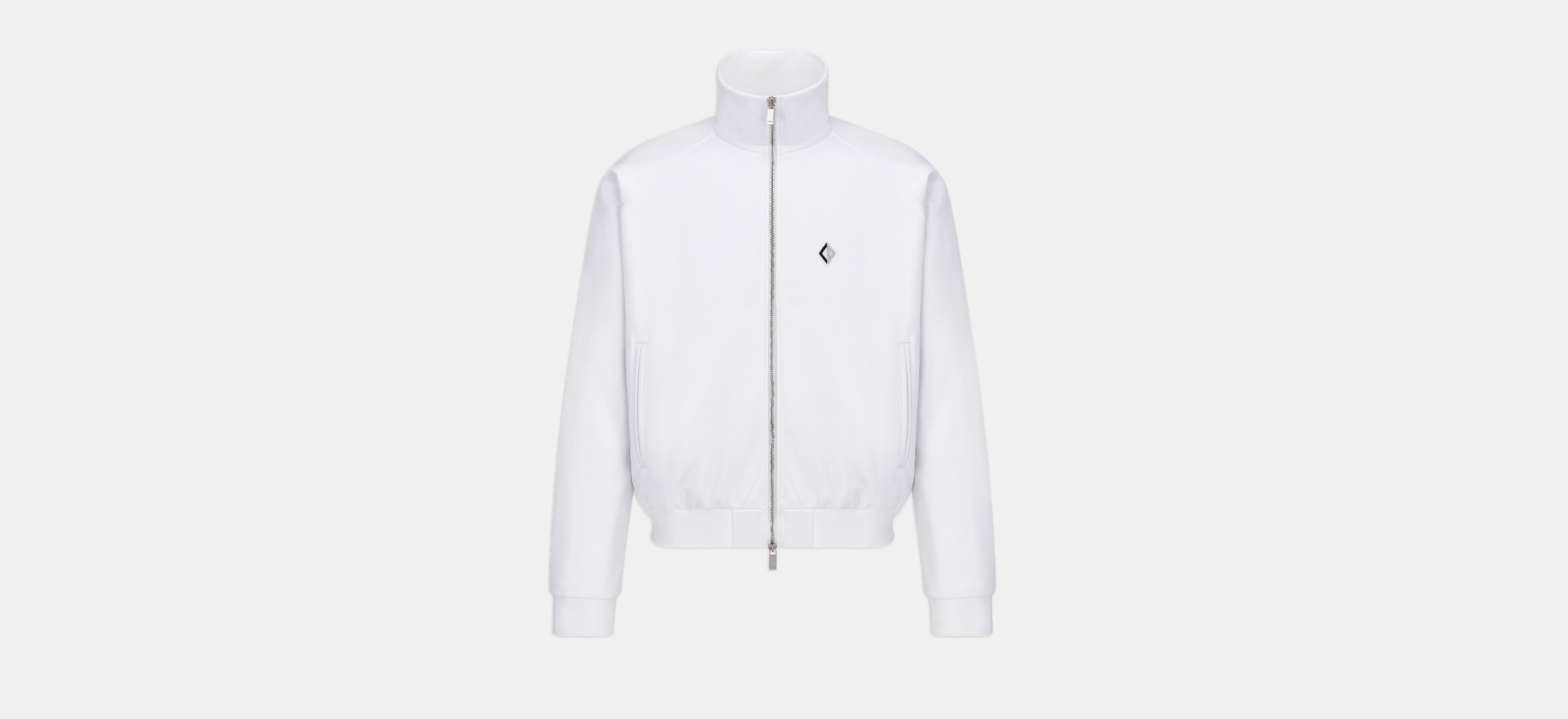 Dior o1w1db10824 CD Diamond Zipped Sweatshirt in White Size US XXL / EU 58 / 5 - 1 Thumbnail
