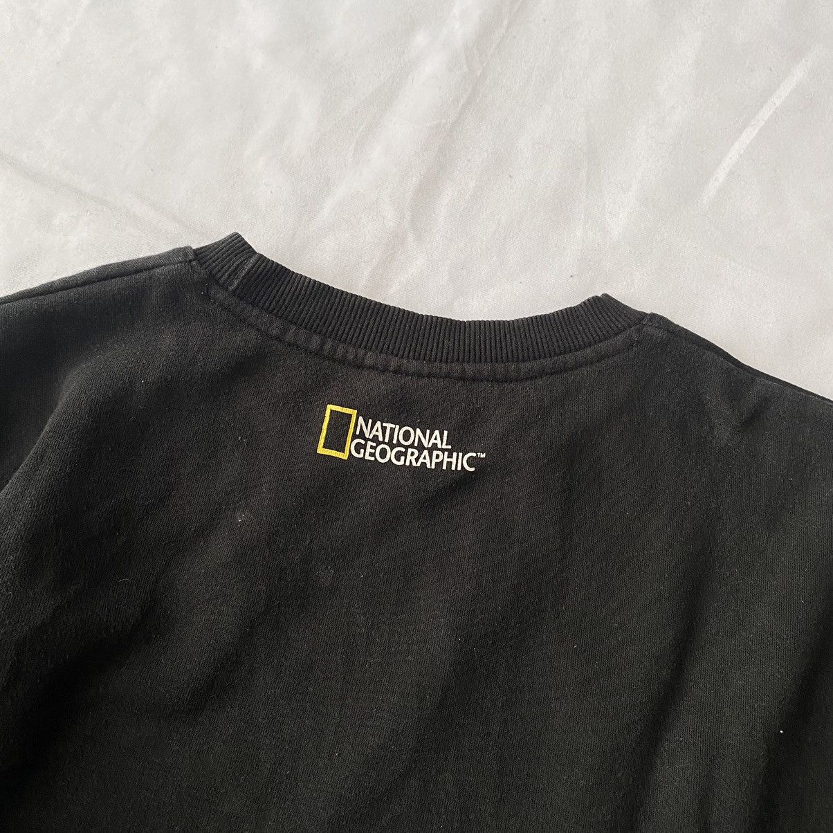 Japanese Brand × Vintage Classic Yellow Logos National Geographic Sweatshirt Size US XL / EU 56 / 4 - 4 Thumbnail