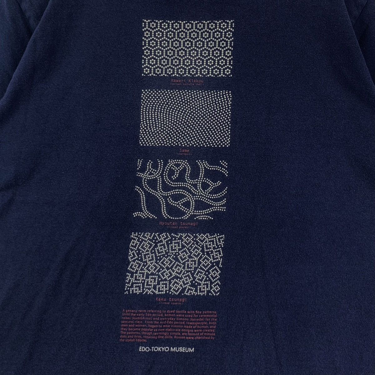 Vintage Vintage EDO TOKYO MUSEUM Shippo Kaku Tsunagi Tee Shirt Size M / US 6-8 / IT 42-44 - 3 Thumbnail
