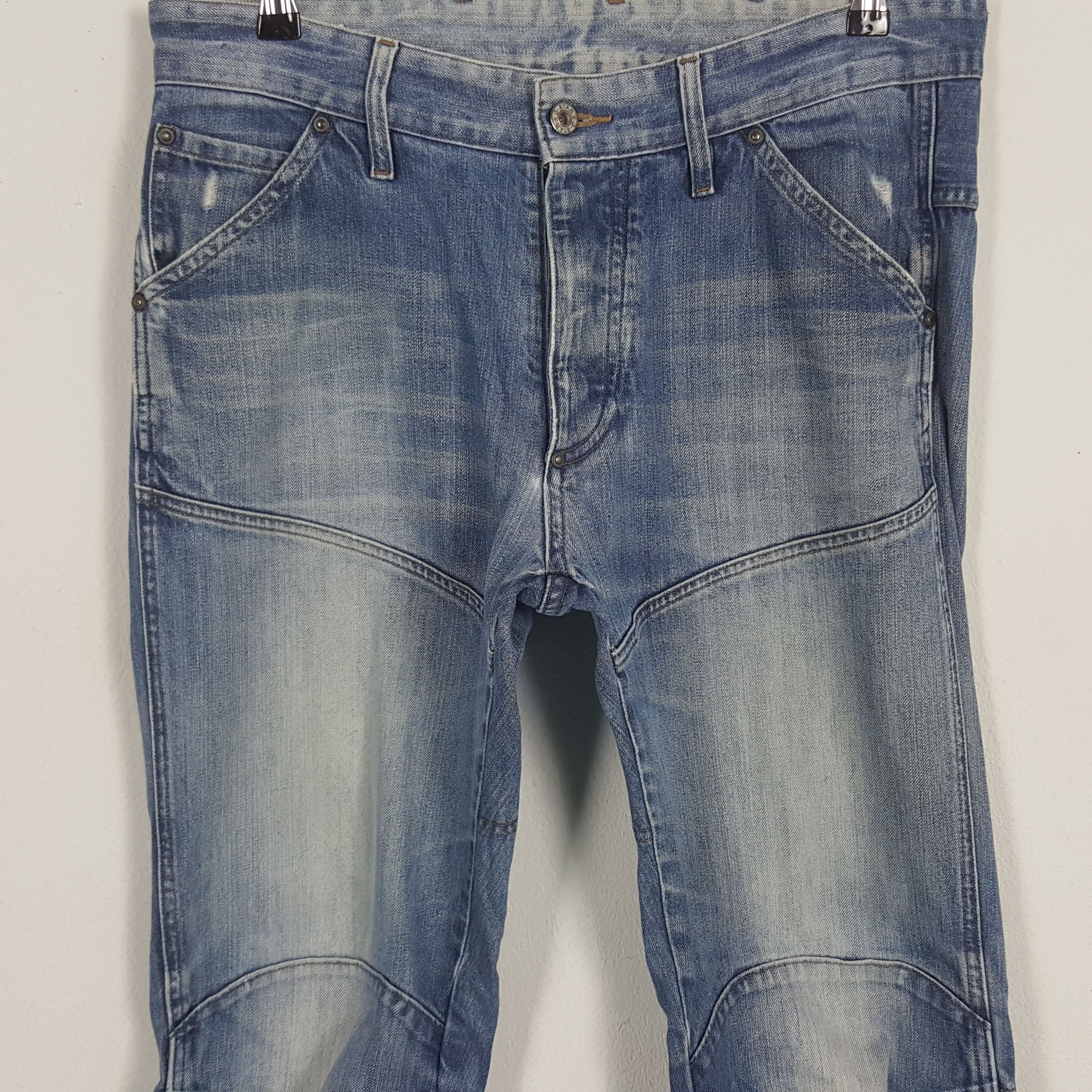 G-Star × Japanese Brand × Vintage Vintage G-Star Japanese Bikers Denim Jeans Size US 34 / EU 50 - 2 Thumbnail