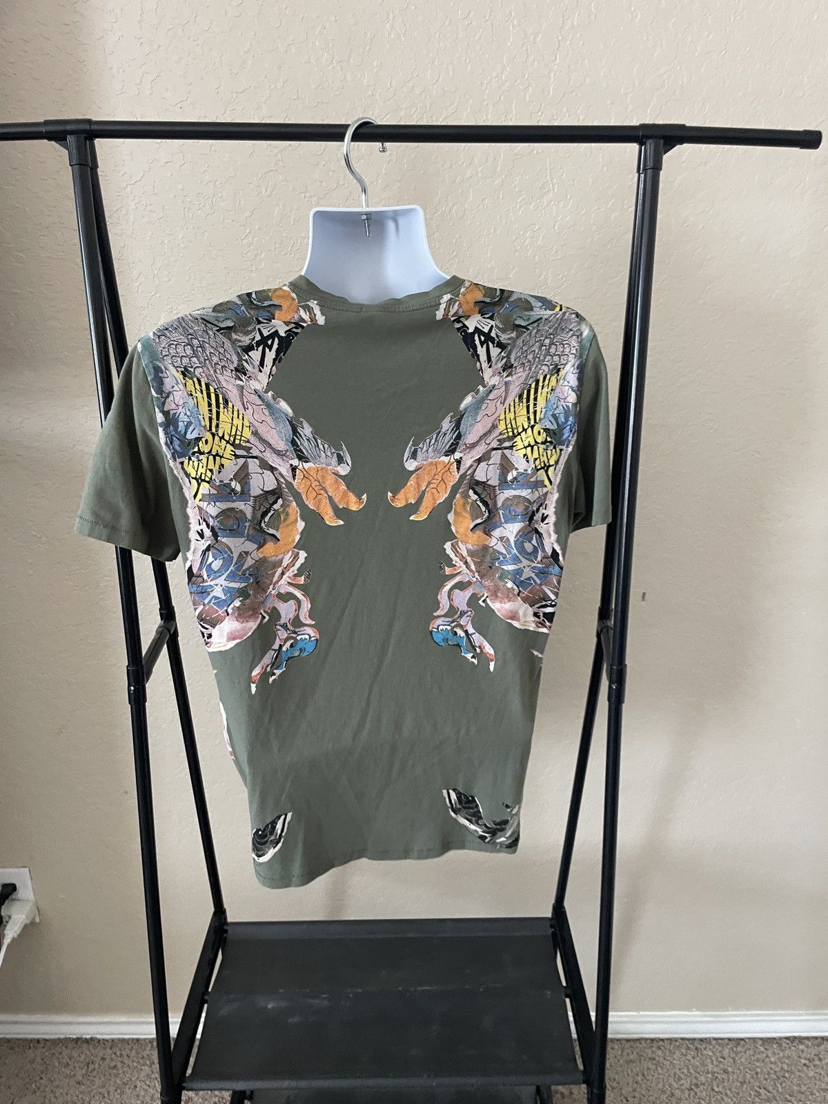Just Cavalli Japanese Dragons V Neck tee Size US L / EU 52-54 / 3 - 3 Thumbnail