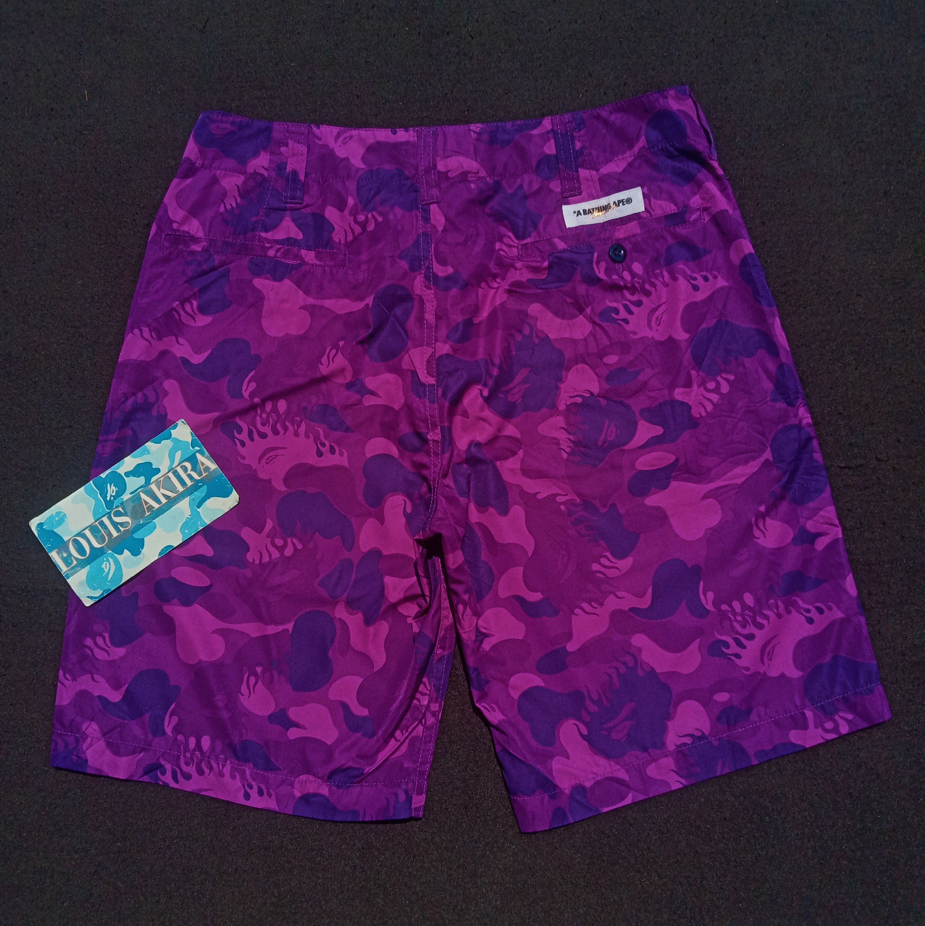 Bape Fire Camo Shorts (2009) Size US 32 / EU 48 - 4 Thumbnail