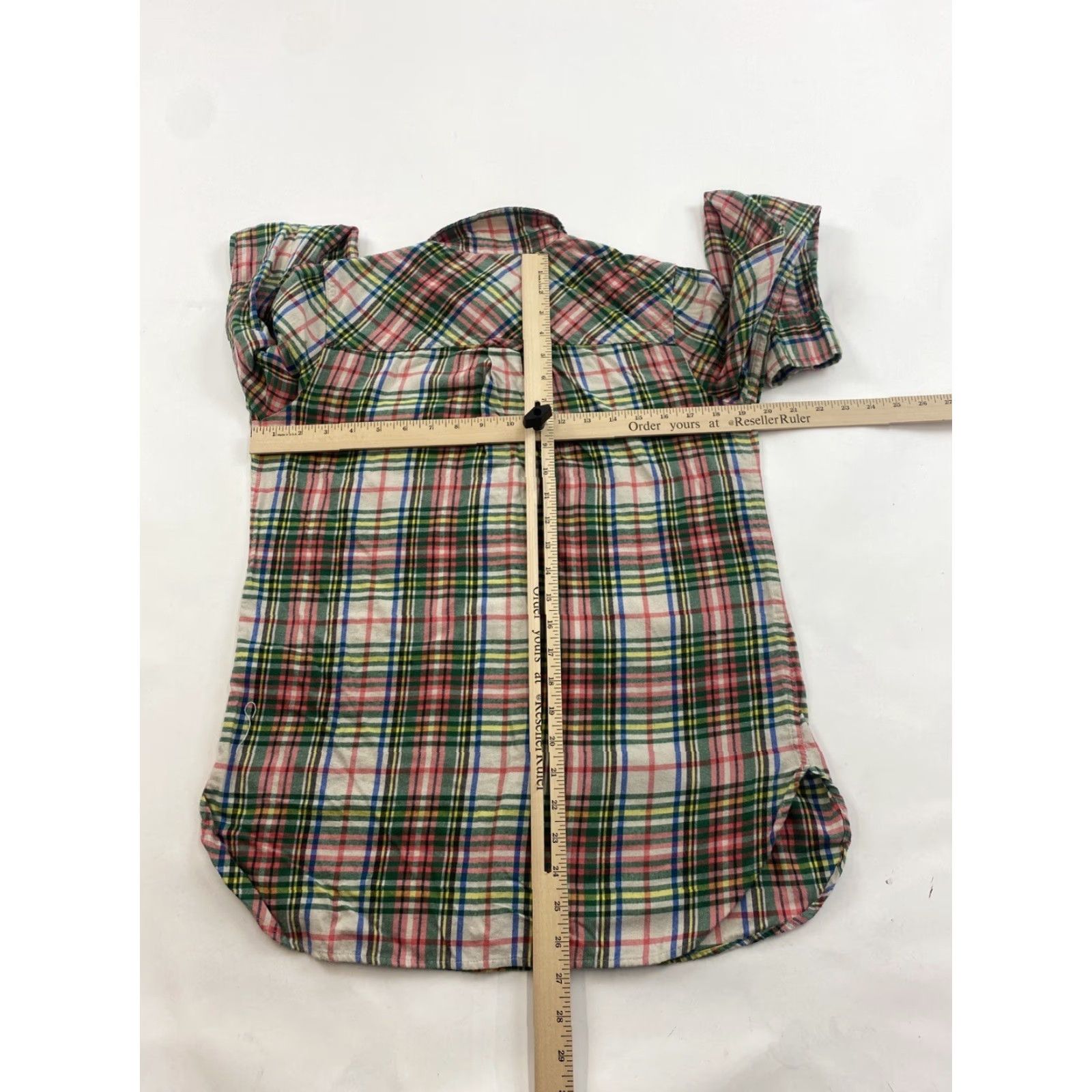 J.Crew J.Crew Button-Up Flannel Top Womens Size 6 Plaid Multicolor Long Sleeve Shirt Gender: Women Size M / US 6-8 / IT 42-44 - 3 Thumbnail