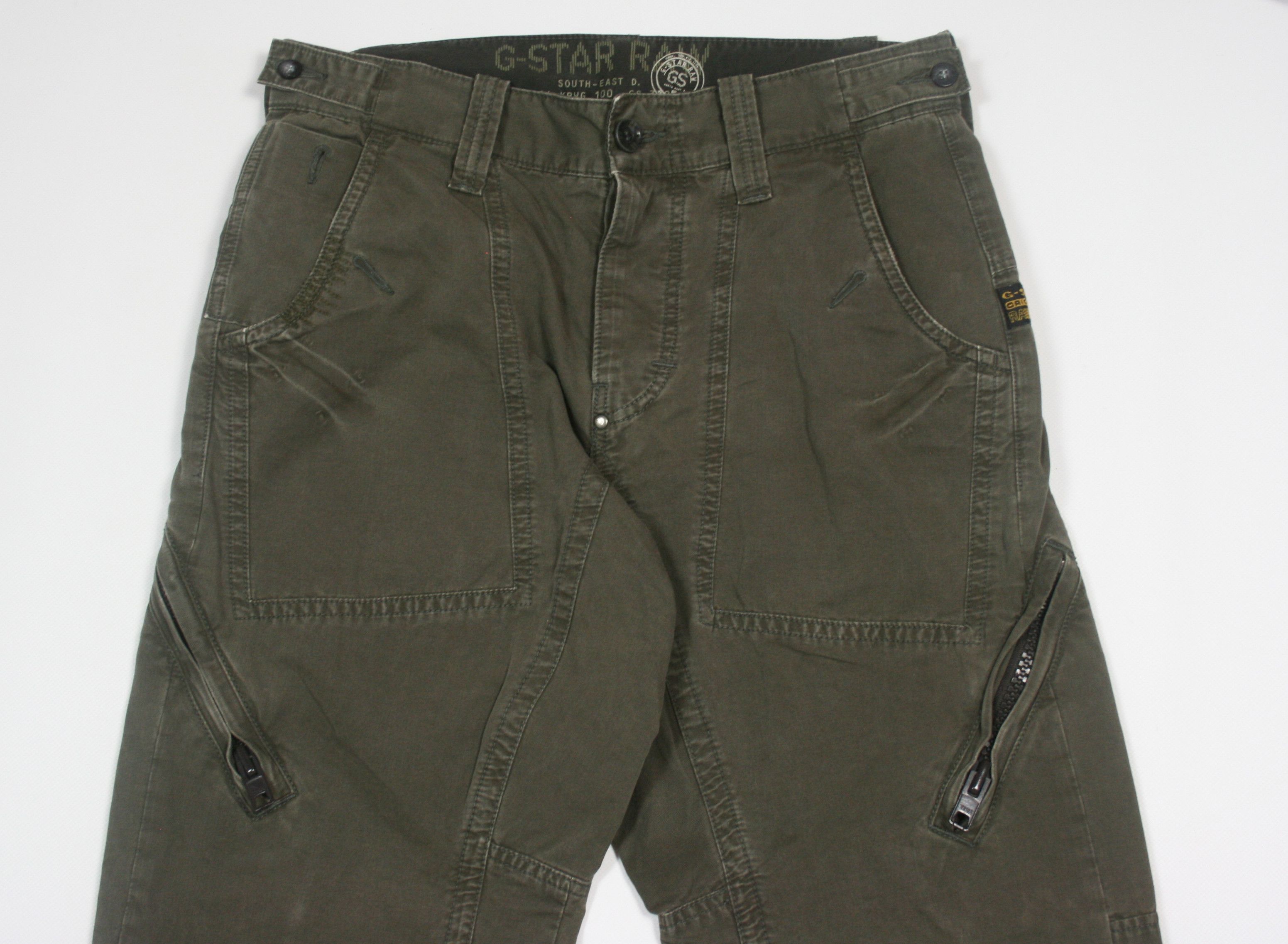 G-Star 00S Y2K Cargo Zip Pockets Pants Vintage Size US 29 - 3 Thumbnail