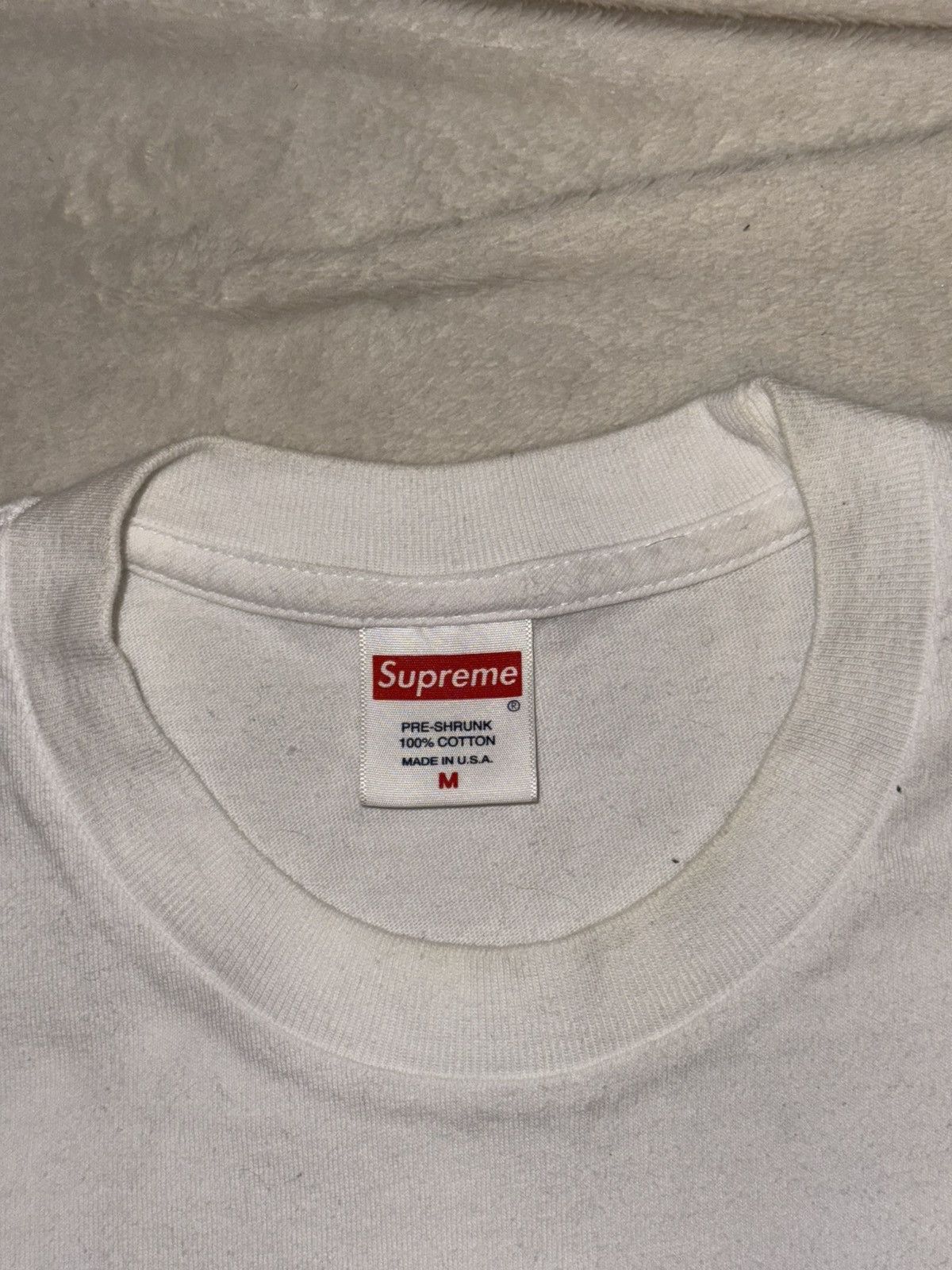 Supreme Supreme Spaghetti Tee (White) Size US M / EU 48-50 / 2 - 2 Thumbnail