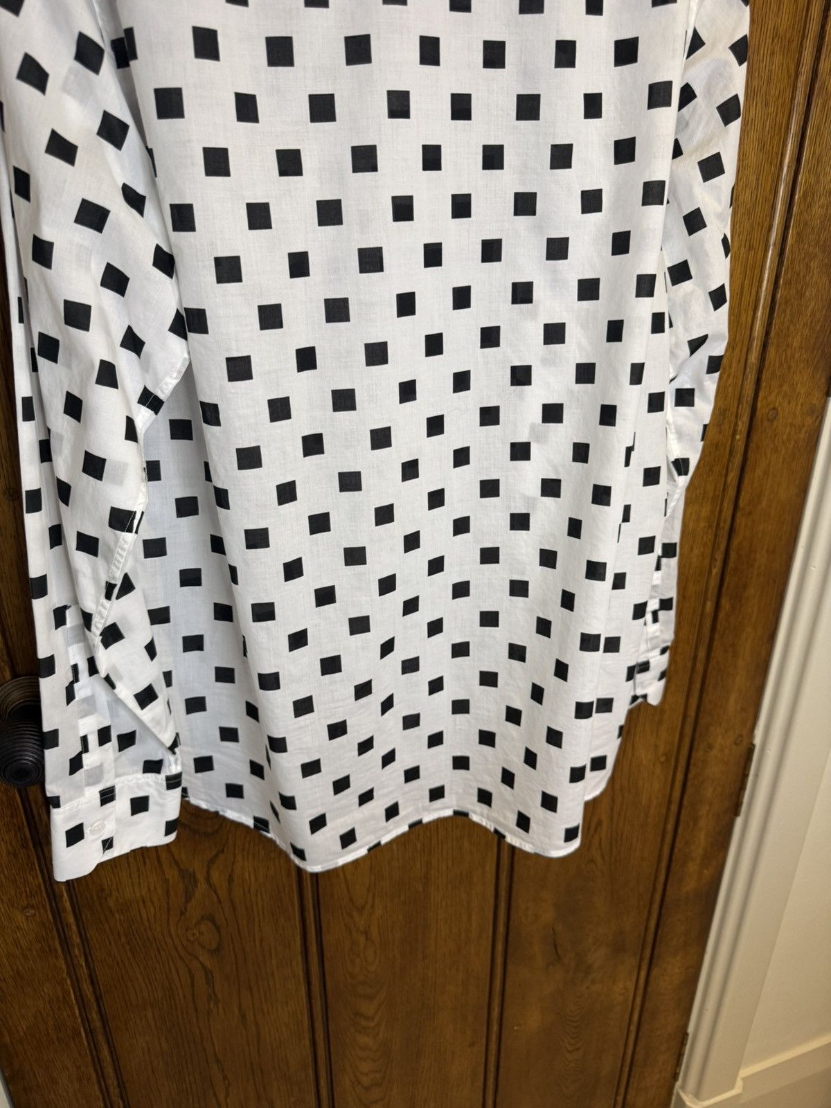 Saint Laurent Paris SS13 Saint Laurent square polka dot white shirt Hedi Slimane Size US M / EU 48-50 / 2 - 18 Thumbnail