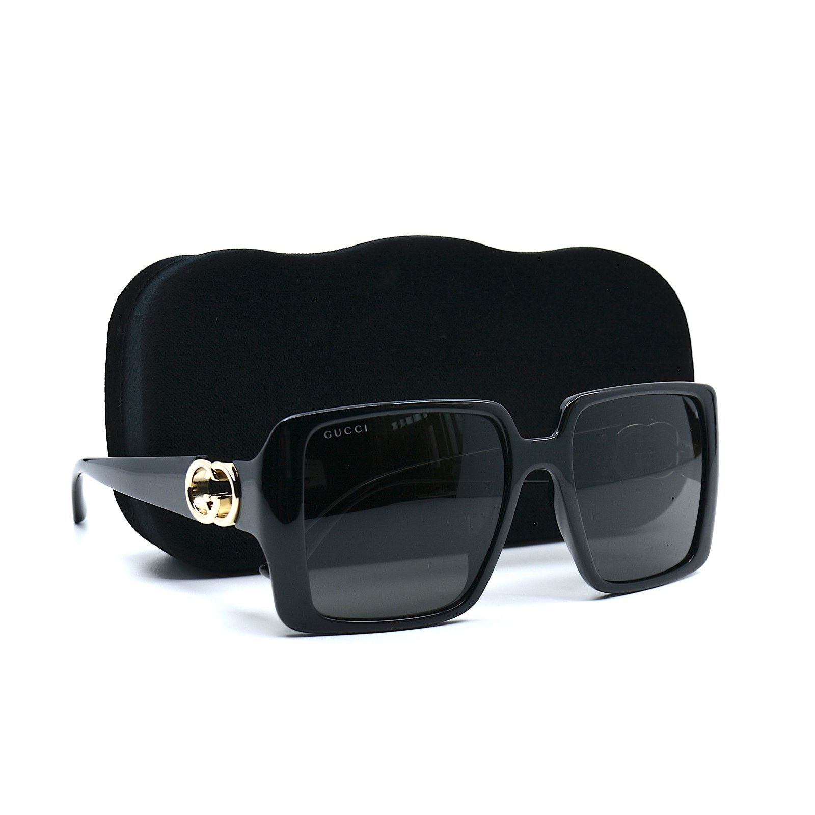 Gucci NEW Gucci GG1692SA Black Frame Dark Grey Lenses Sunglasses Size ONE SIZE - 12 Thumbnail