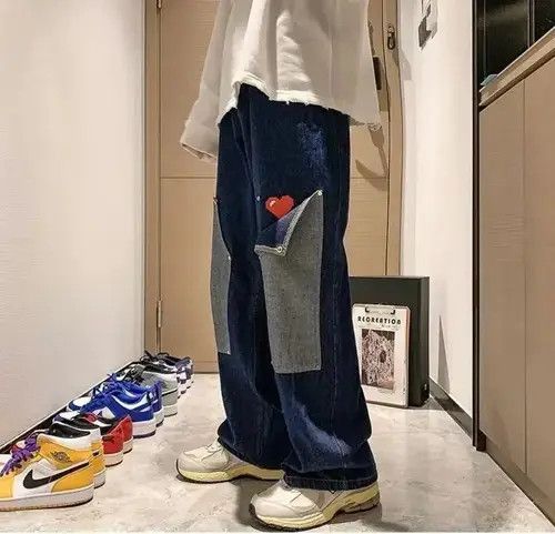 Japanese Brand × Vintage Wide Leg Autumn Jeans Size US 33 - 2 Thumbnail