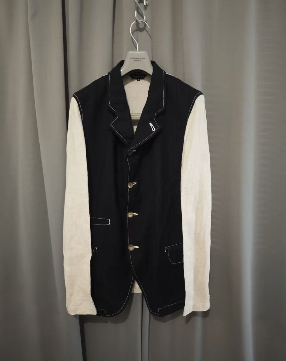 Comme des Garcons Comme des Garçons (CDG) Wool Panel Midi Jacket Size US M / EU 48-50 / 2 - 1 Thumbnail