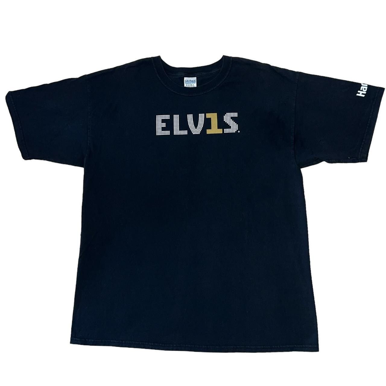 Band Tees × Gildan × Vintage Vintage 90’s Elvis Presley Harrah’s Casino Graphic T-shirt Size US XL / EU 56 / 4 - 2 Thumbnail