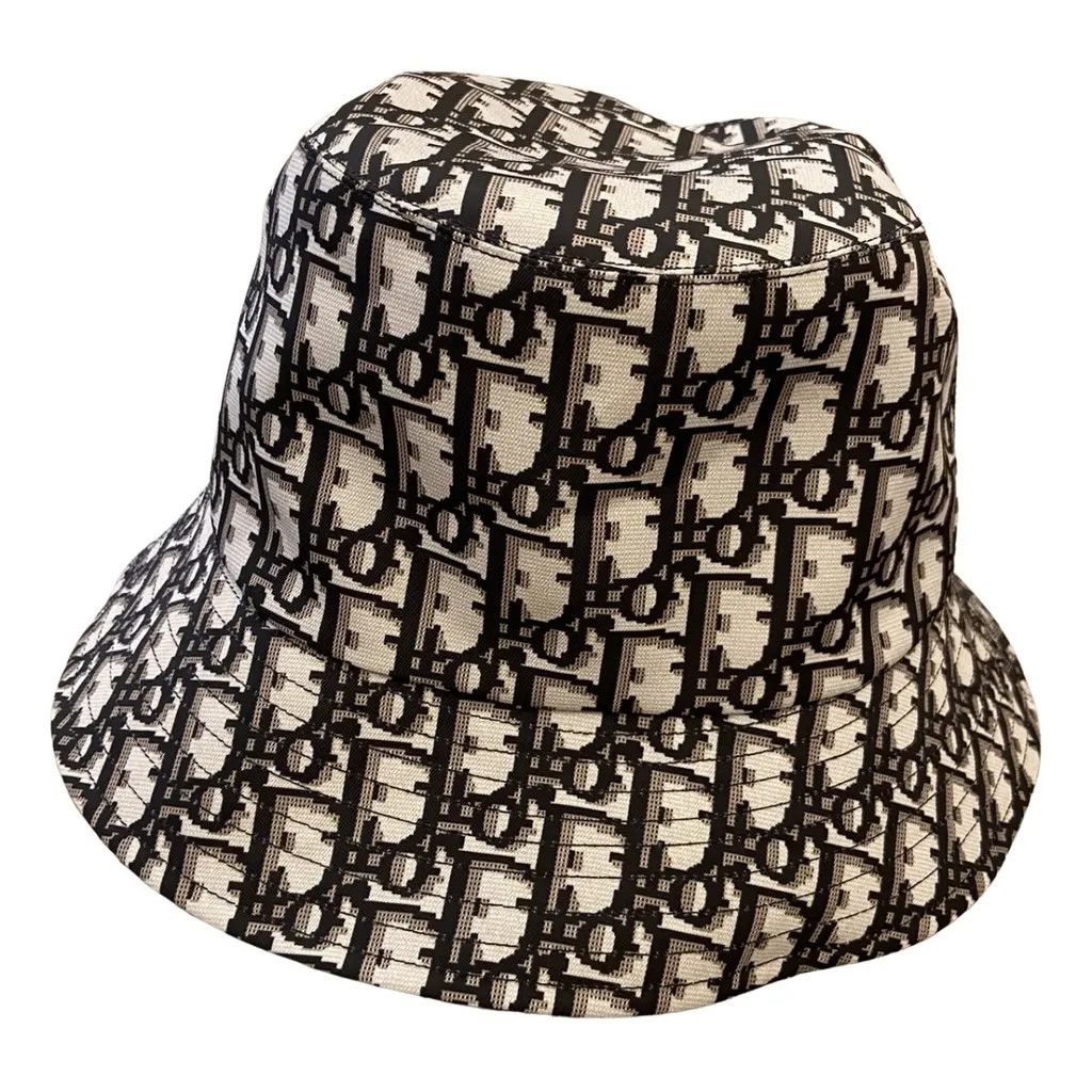 image of Dior Reversible Monorgram Oblique Bucket Hat Nylon Size M, Men's