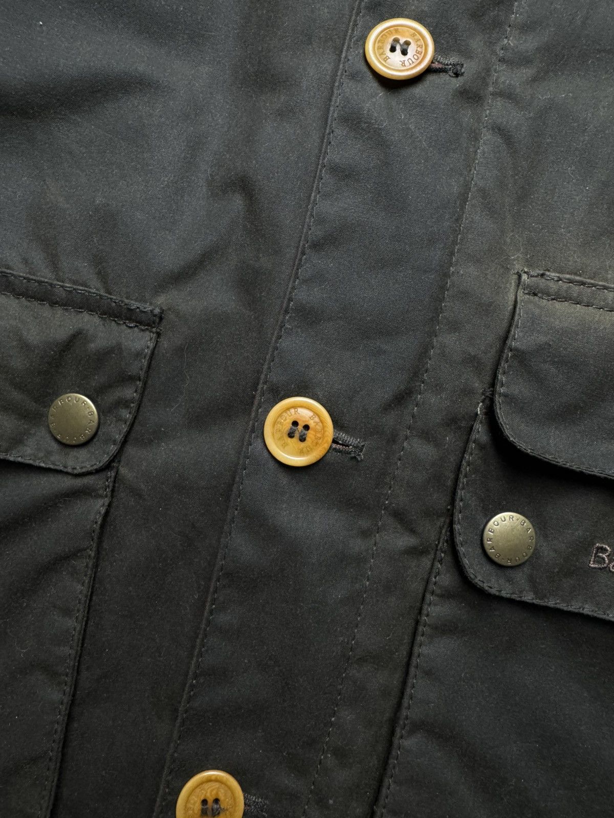 Barbour Barbour Oural Waxed Cotton Parka Jacket with Leather Patches Size US M / EU 48-50 / 2 - 4 Thumbnail