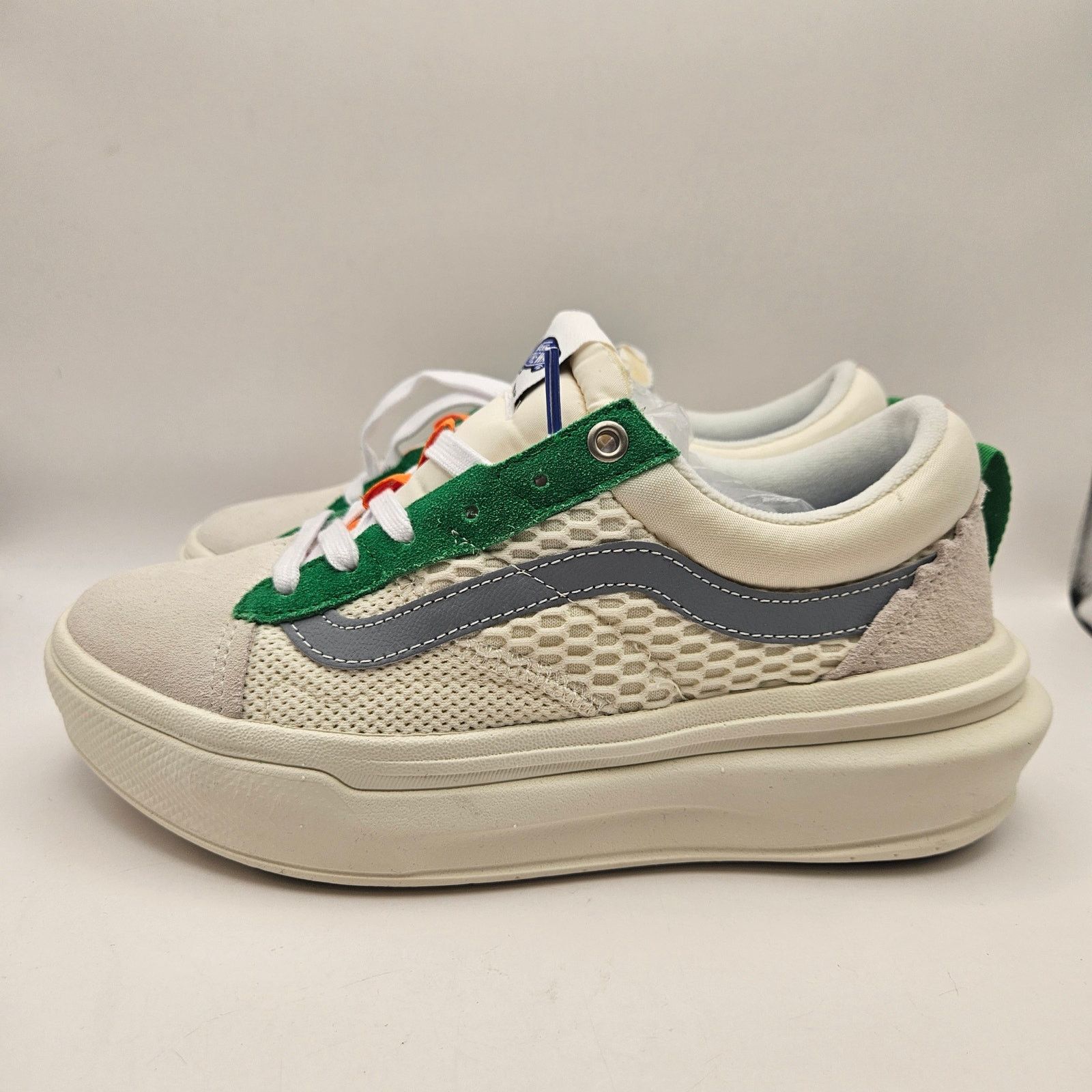 Vans VANS WOMEN'S 7.5 OLD SKOOL HEAD SPACE COMFYCUSH WHITE GREEN Size US 7.5 / IT 37.5 - 2 Thumbnail