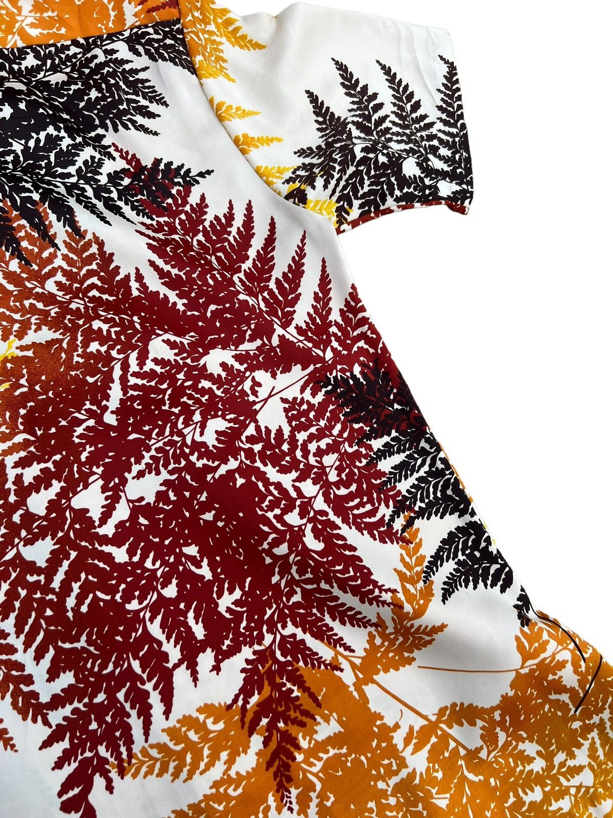 Vintage VTG 70s PAMORE Multi Colour Leaves Polyester Hawaiian Shirt Size US S / EU 44-46 / 1 - 18 Thumbnail