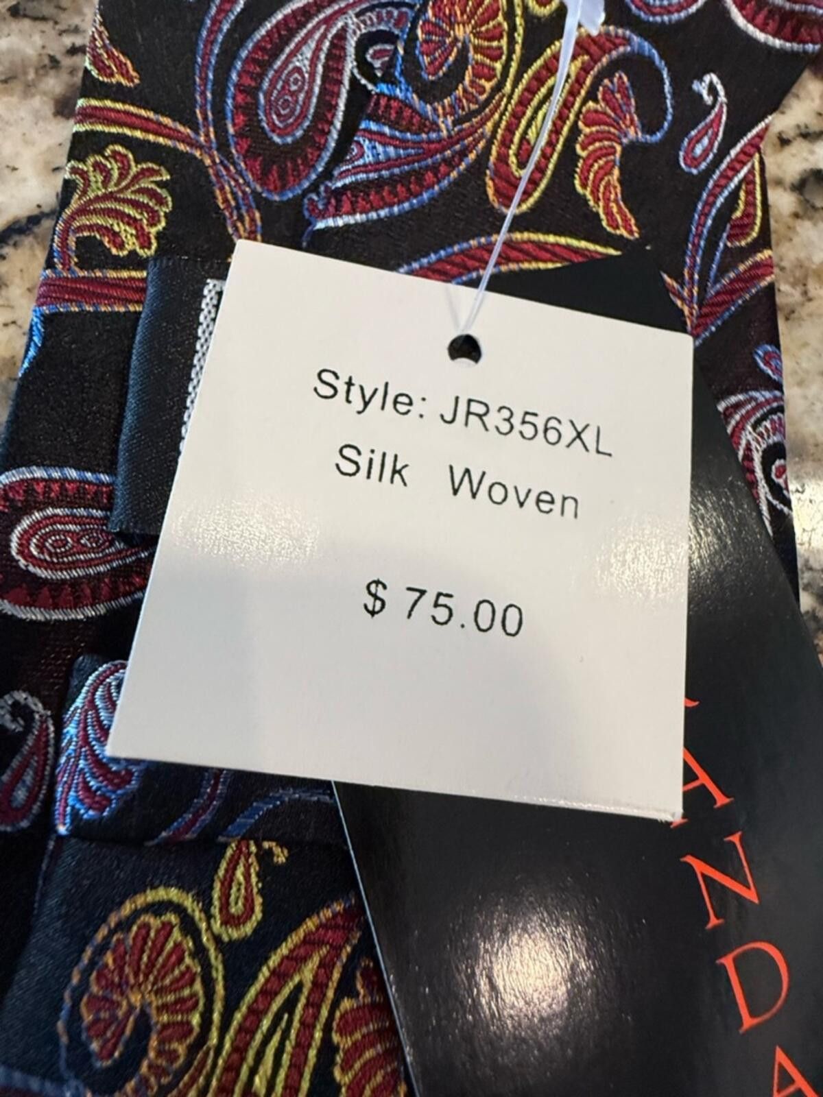 Other Jon Randall Jr. silk paisley tie purple yellow red blue Size ONE SIZE - 5 Thumbnail