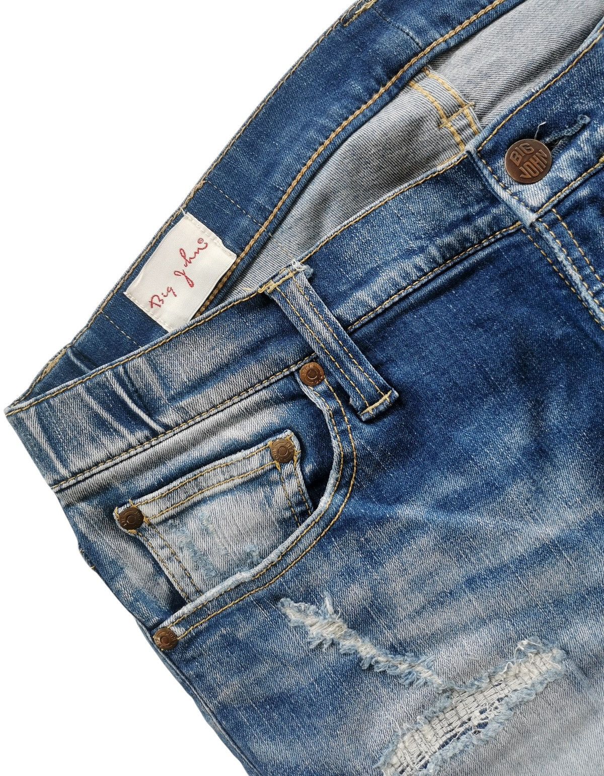 Big John Bigjohn stretchable ripped zigzag stitching vibes AMIRI Size US 33 - 9 Thumbnail