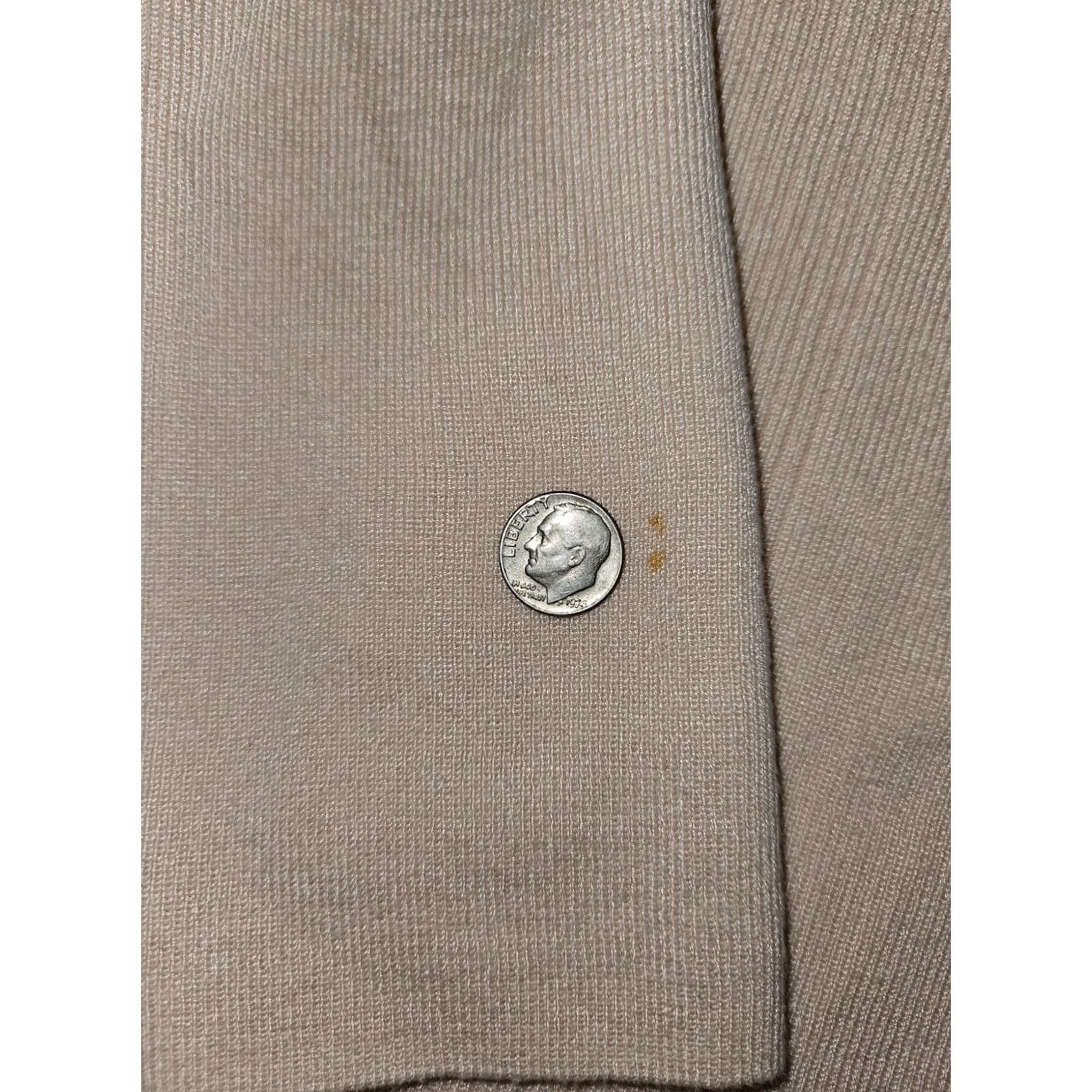 Vintage Chico's Pullover Sweater Beige Turtleneck Long Sleeve Lightweight Classic, Preppy, Teacher Womens Size 1 Regular Size XS / US 0-2 / IT 36-38 - 7 Thumbnail