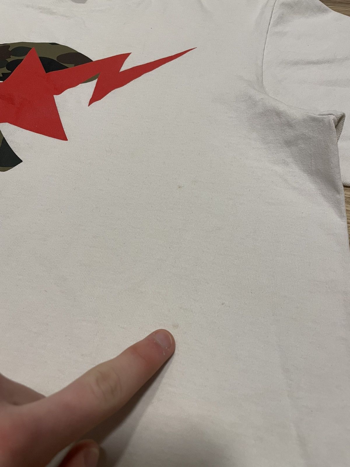 Bape Bape Sta By Bathing Ape White 1st Camo T-Shirt Size US M / EU 48-50 / 2 - 5 Thumbnail