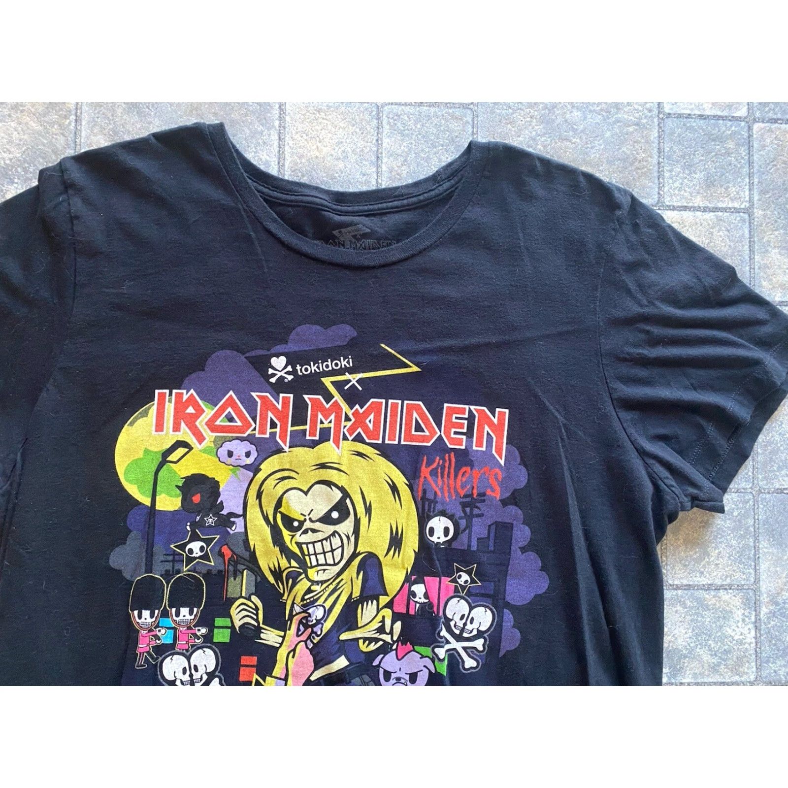 tokidoki Tokidoki Iron Maiden Women’s T Shirt XL Black 2017 Size XL / US 12-14 / IT 48-50 - 4 Thumbnail