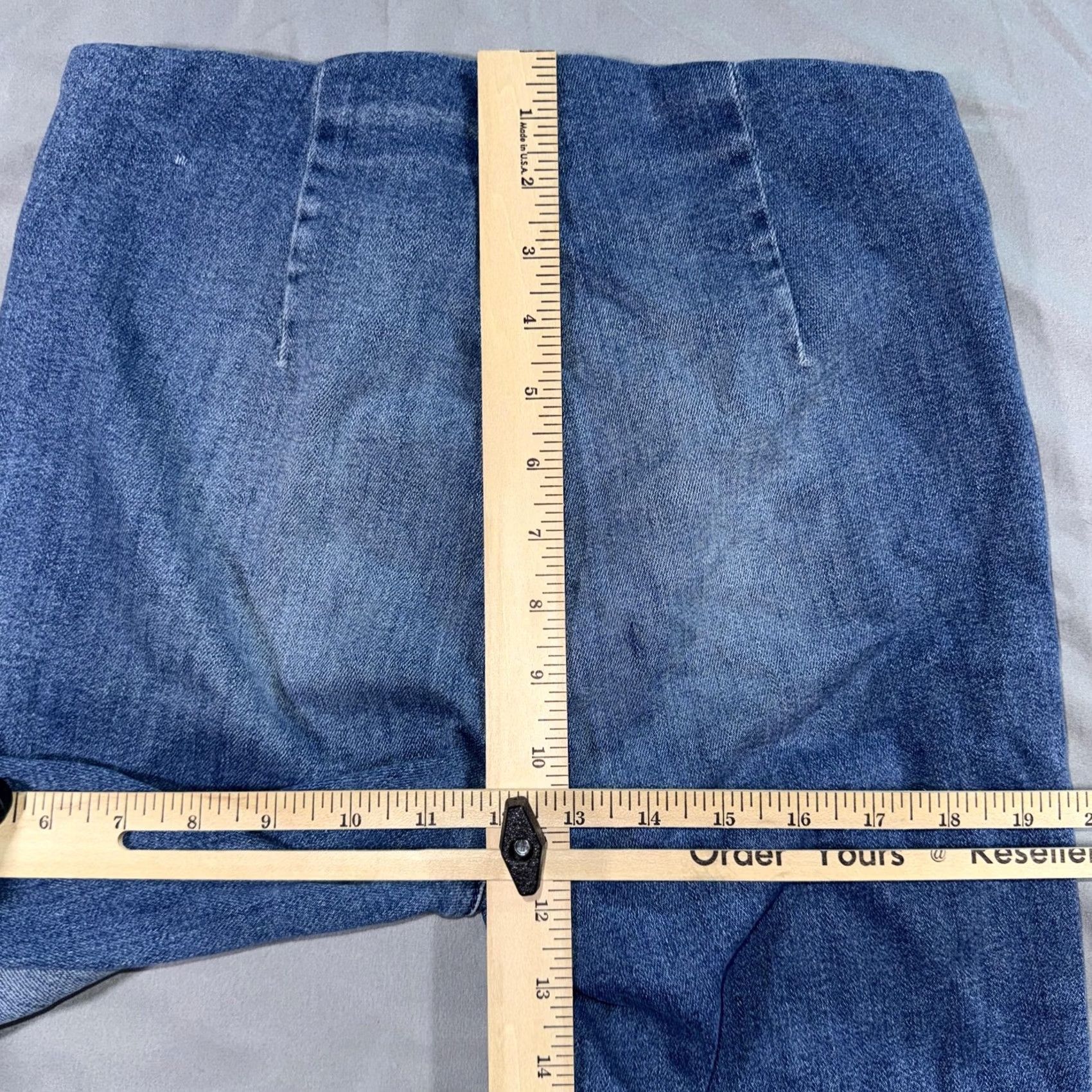 Frank & Eileen Frank & Eileen Jeans Womens 27 Blue High Rise Pull On Jegging Stretch Raw Hem Denim Slim Distressed Wide Elastic Waist Fashion 27 Womens Size 27" / US 4 / IT 40 - 7 Thumbnail